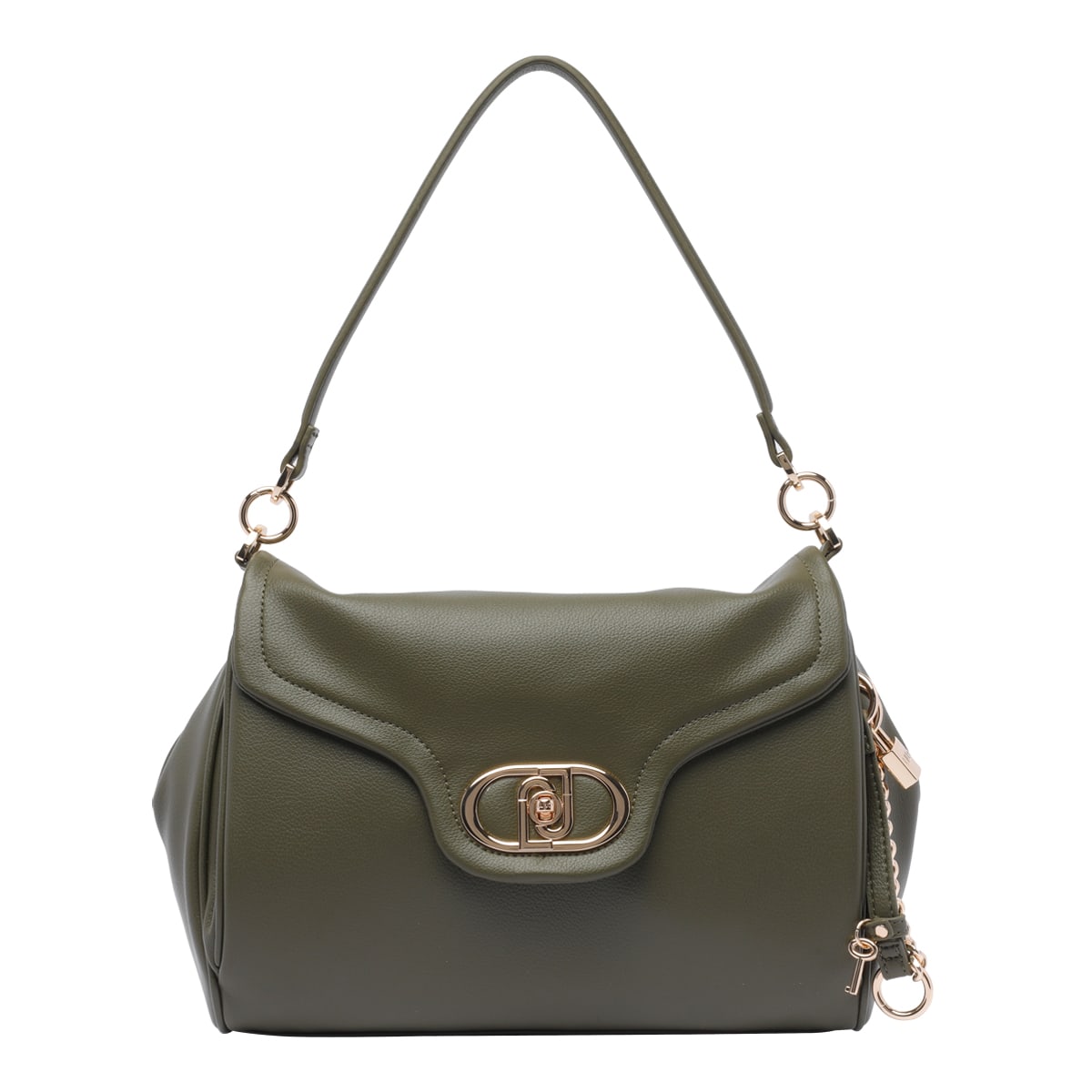 Liu •jo Logo Shoulder Bag In Green