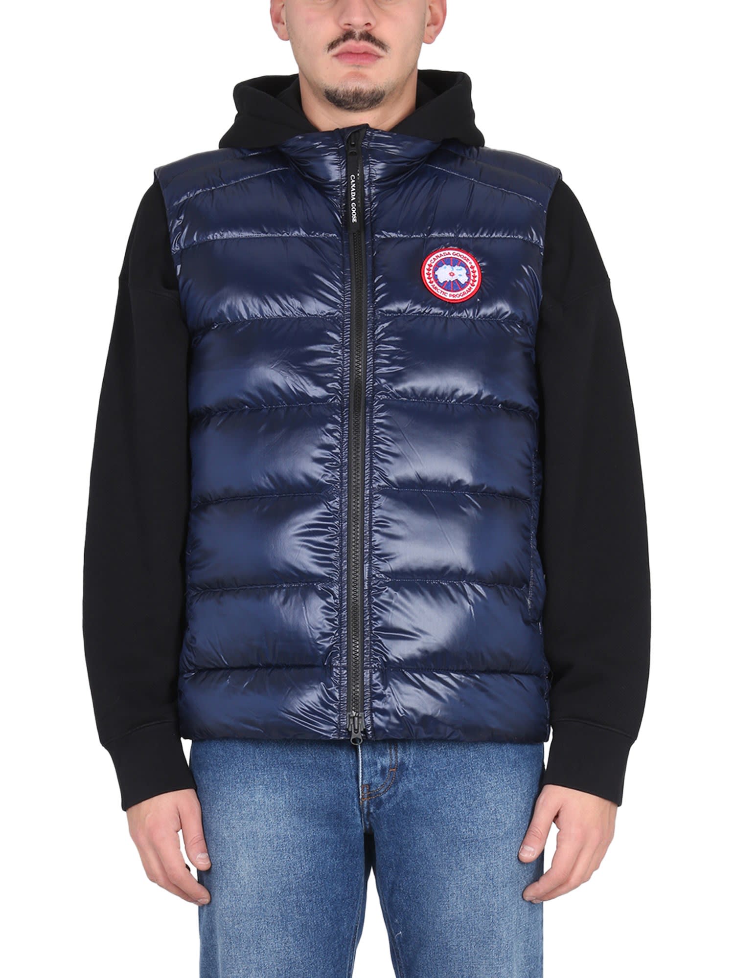 Canada Goose Down Vest With Logo Patch