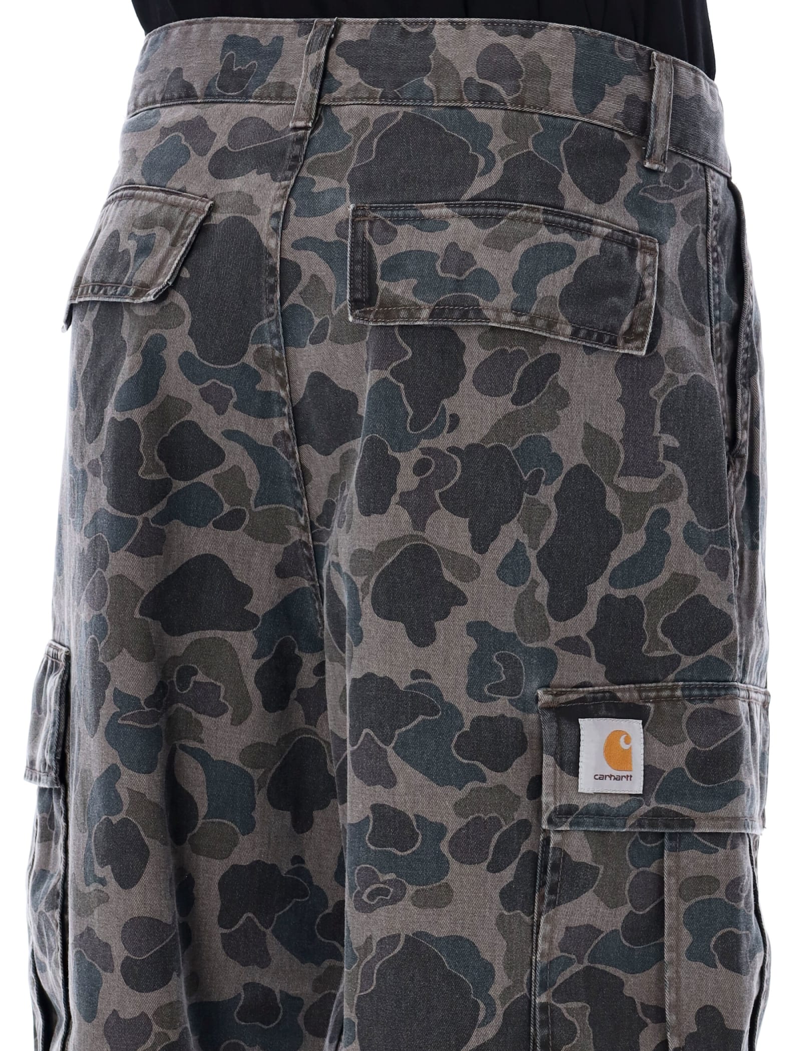 Shop Carhartt Cole Cargo Pants In Camo Duck Grey