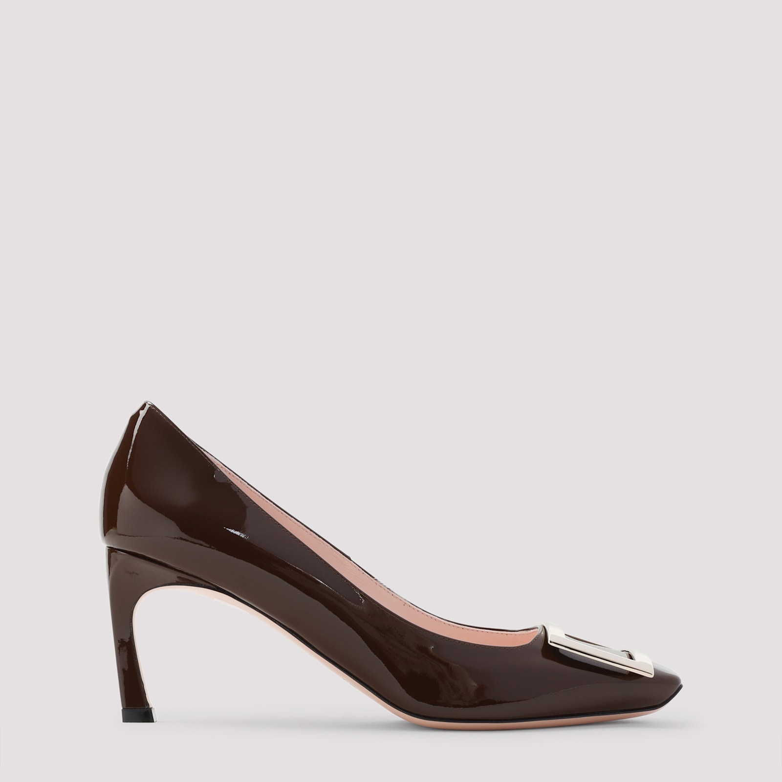Roger Vivier 70mm Trompette Patent Leather Pumps In Brown