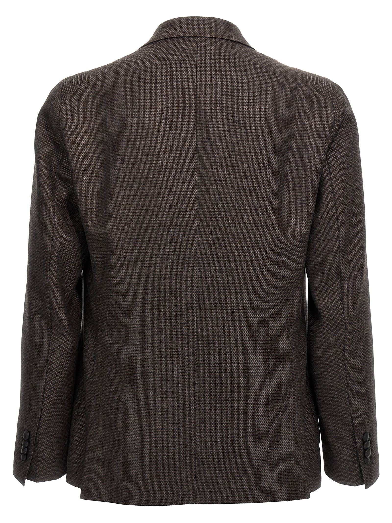 Shop Tagliatore Montecarlo Blazer In Brown