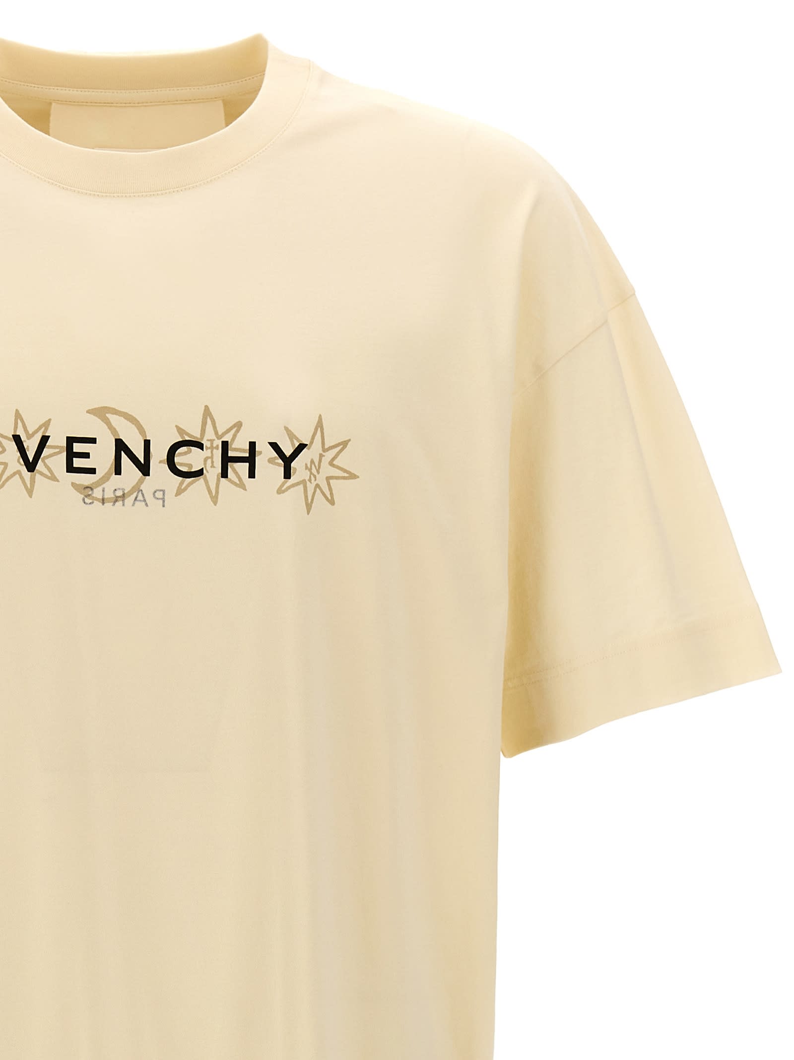 Shop Givenchy Printed T-shirt In Ivory