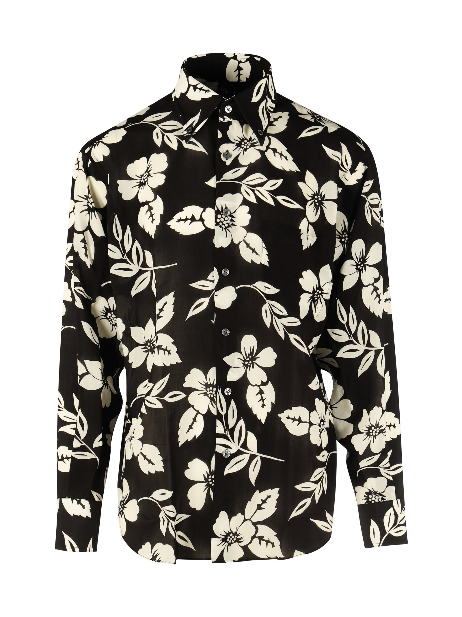 Tom Ford Graphic Floral Printed Shirt