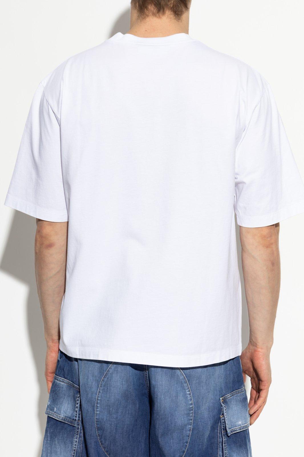 Dsquared2 Summer Lovers Cotton T-shirt With Multicolor Print