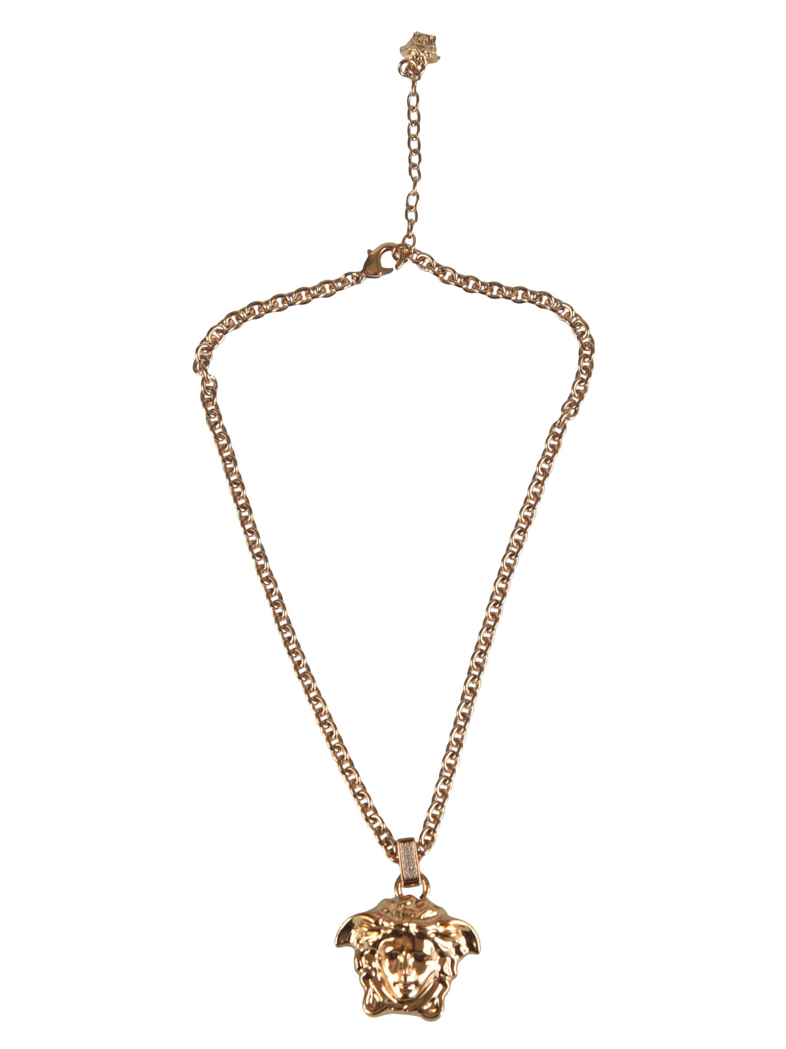 Versace La Medusa Necklace In  Gold