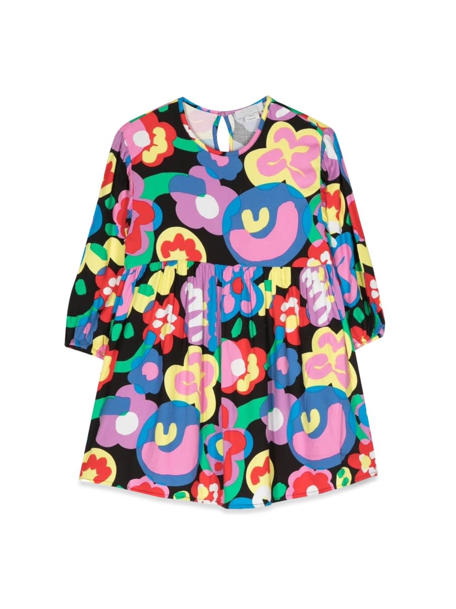 Shop Stella Mccartney M/l Patterned Dress In Multicolour