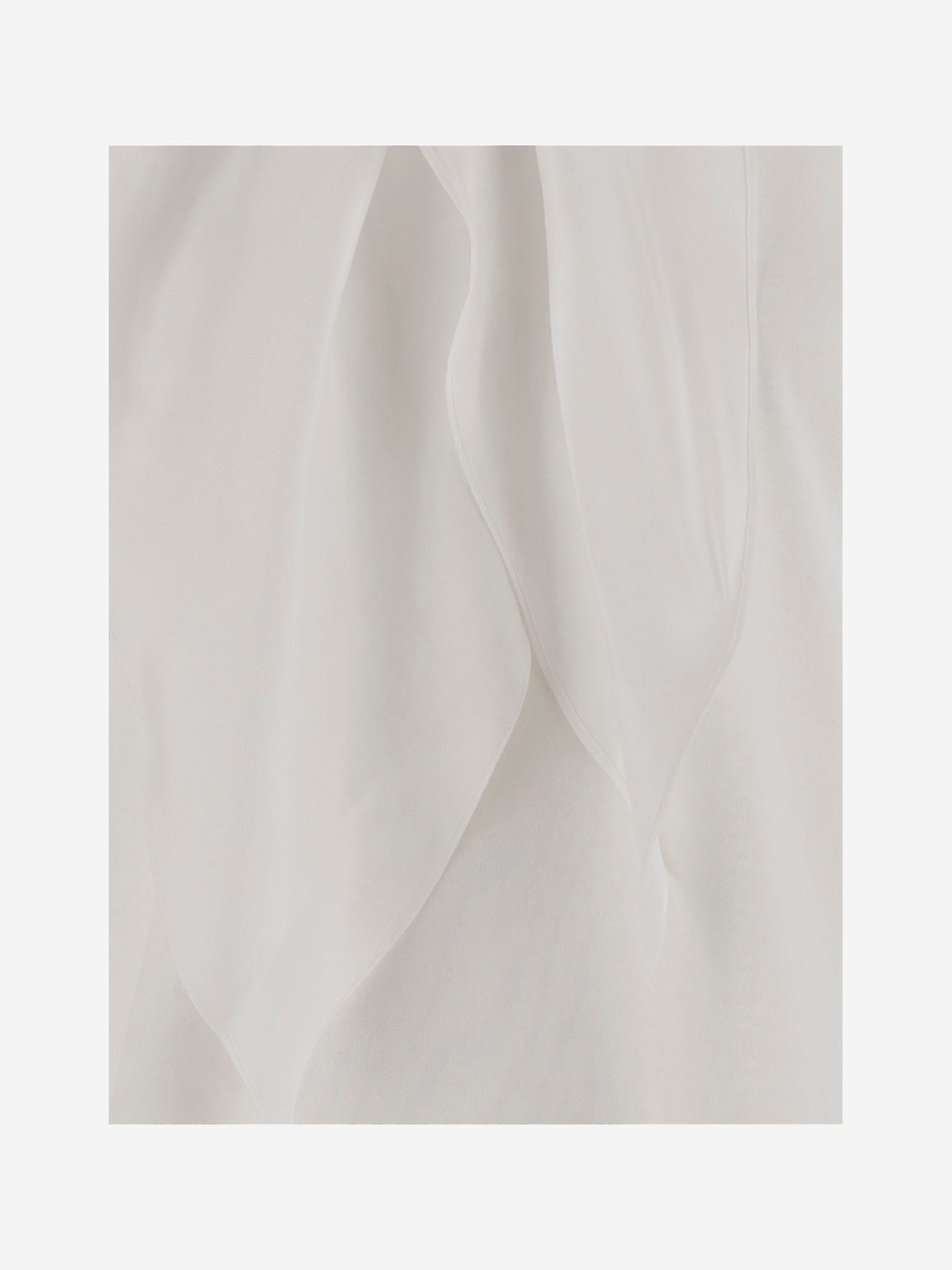 Carven Cotton Top With Bow In White