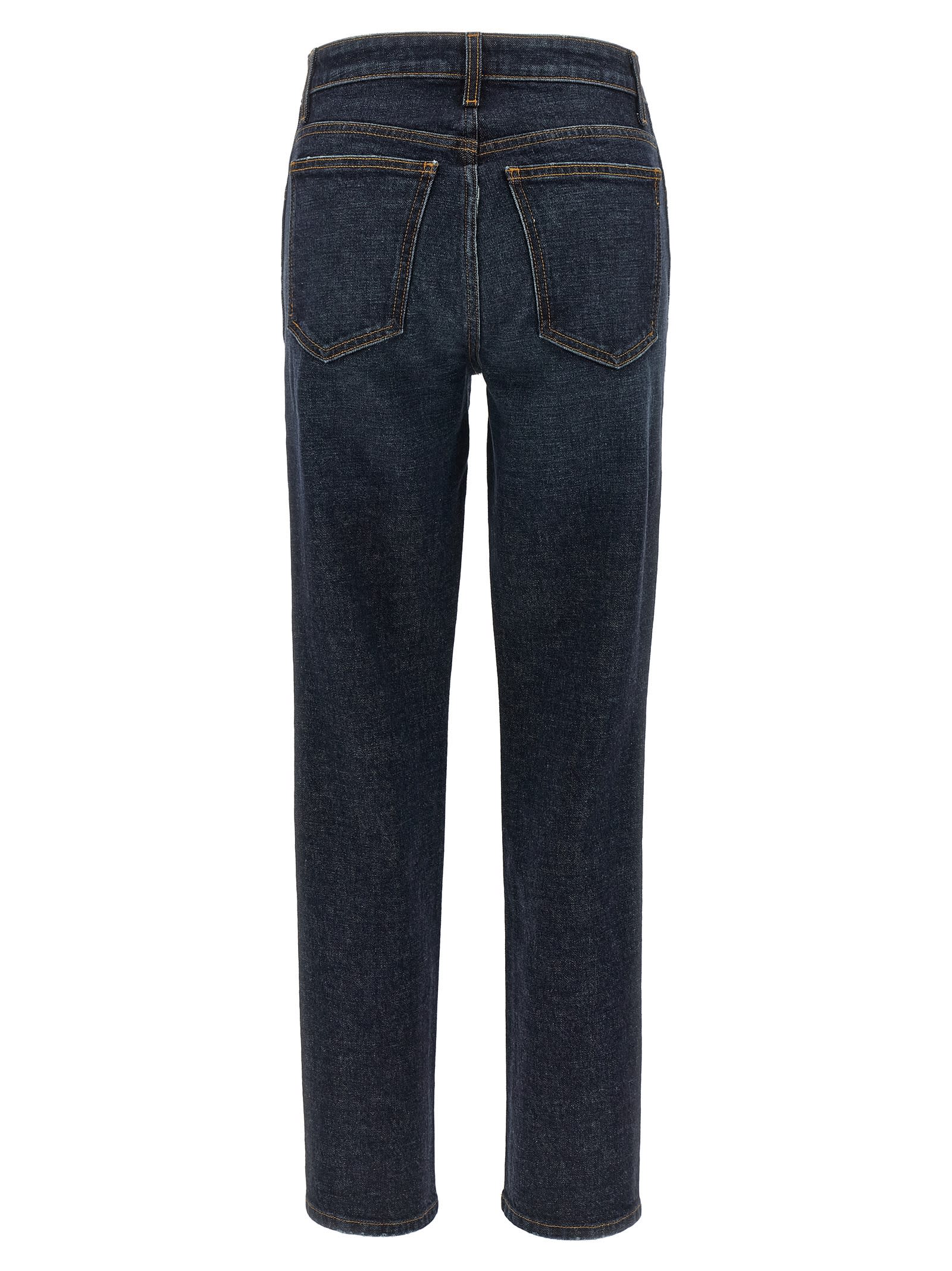 Khaite Denim Trousers With Belt Loops In Blue