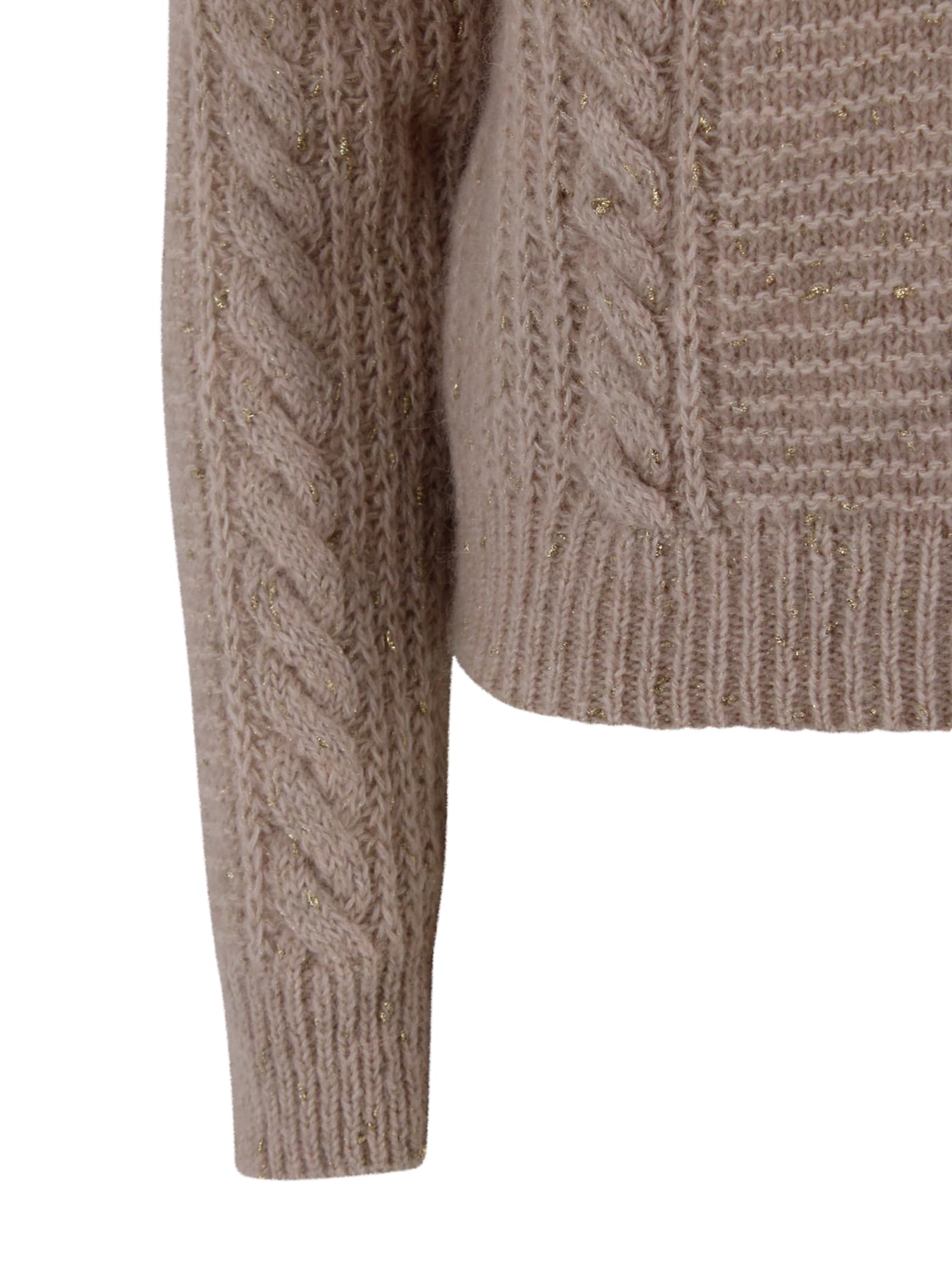Max Mara Boxy Jumper In Alpaca Blend In Brown