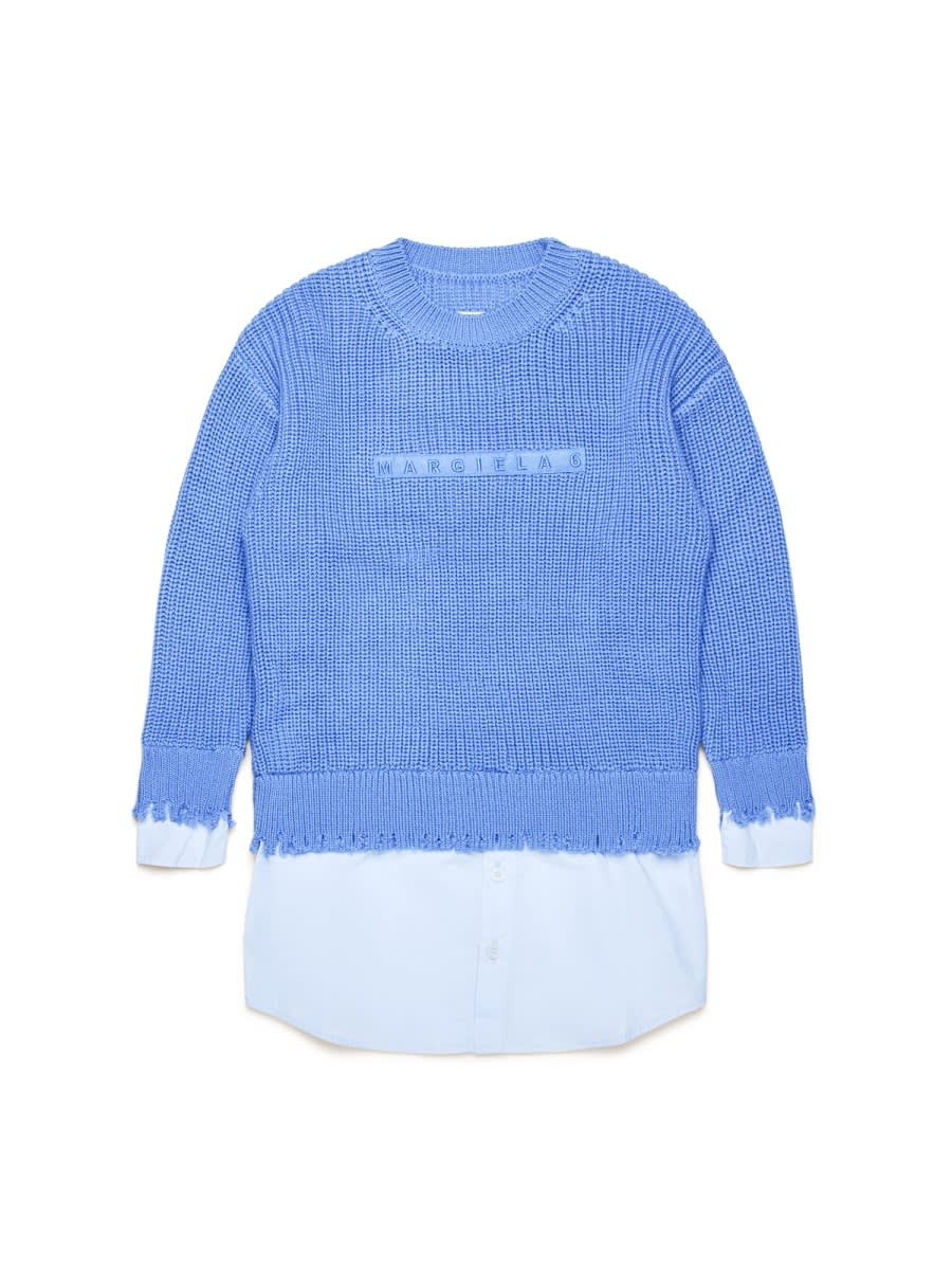 Mm6 Maison Margiela Kids' Mm6d121u In Blue