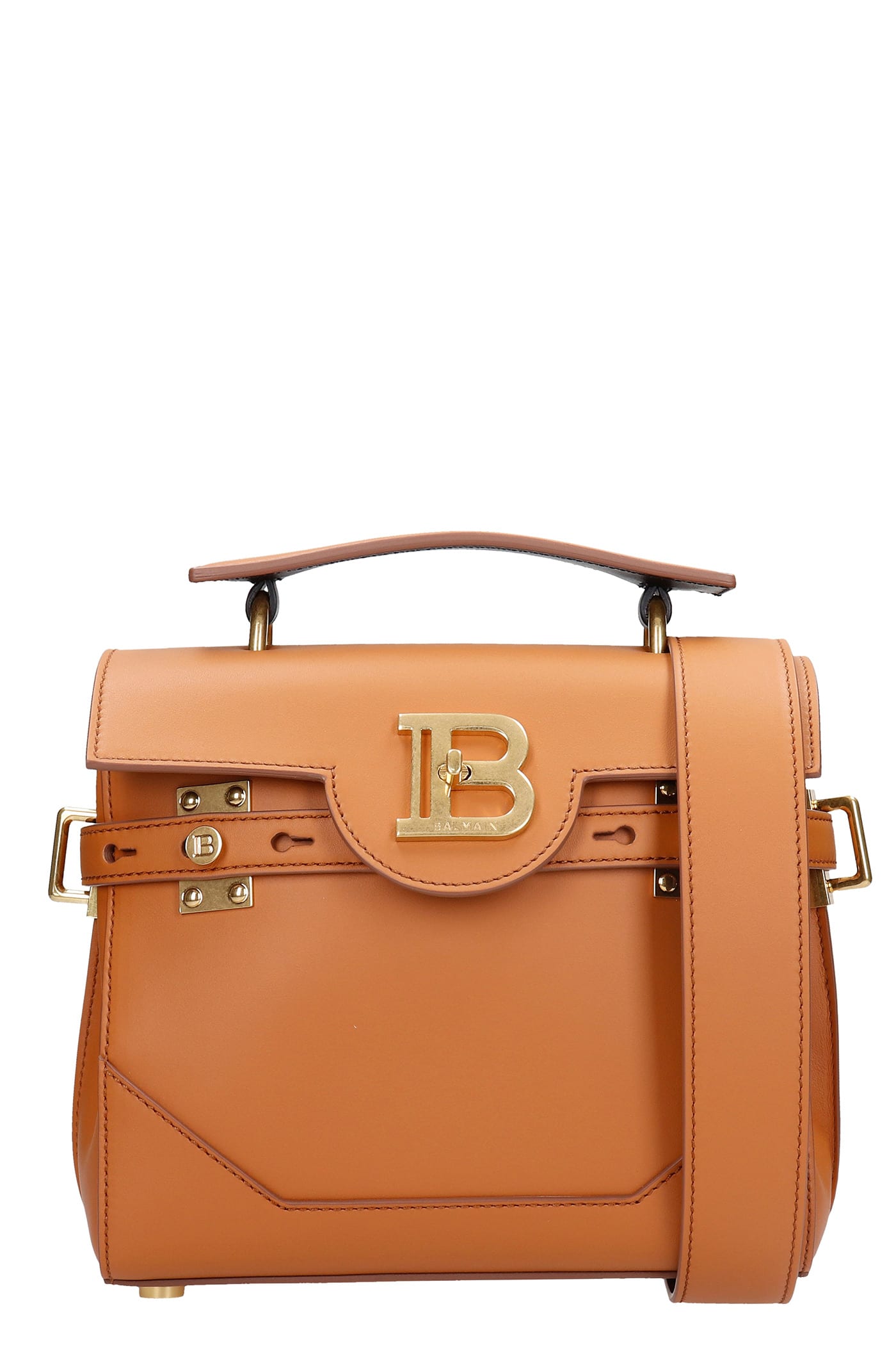 Balmain Hand Bag In Leather Color Leather