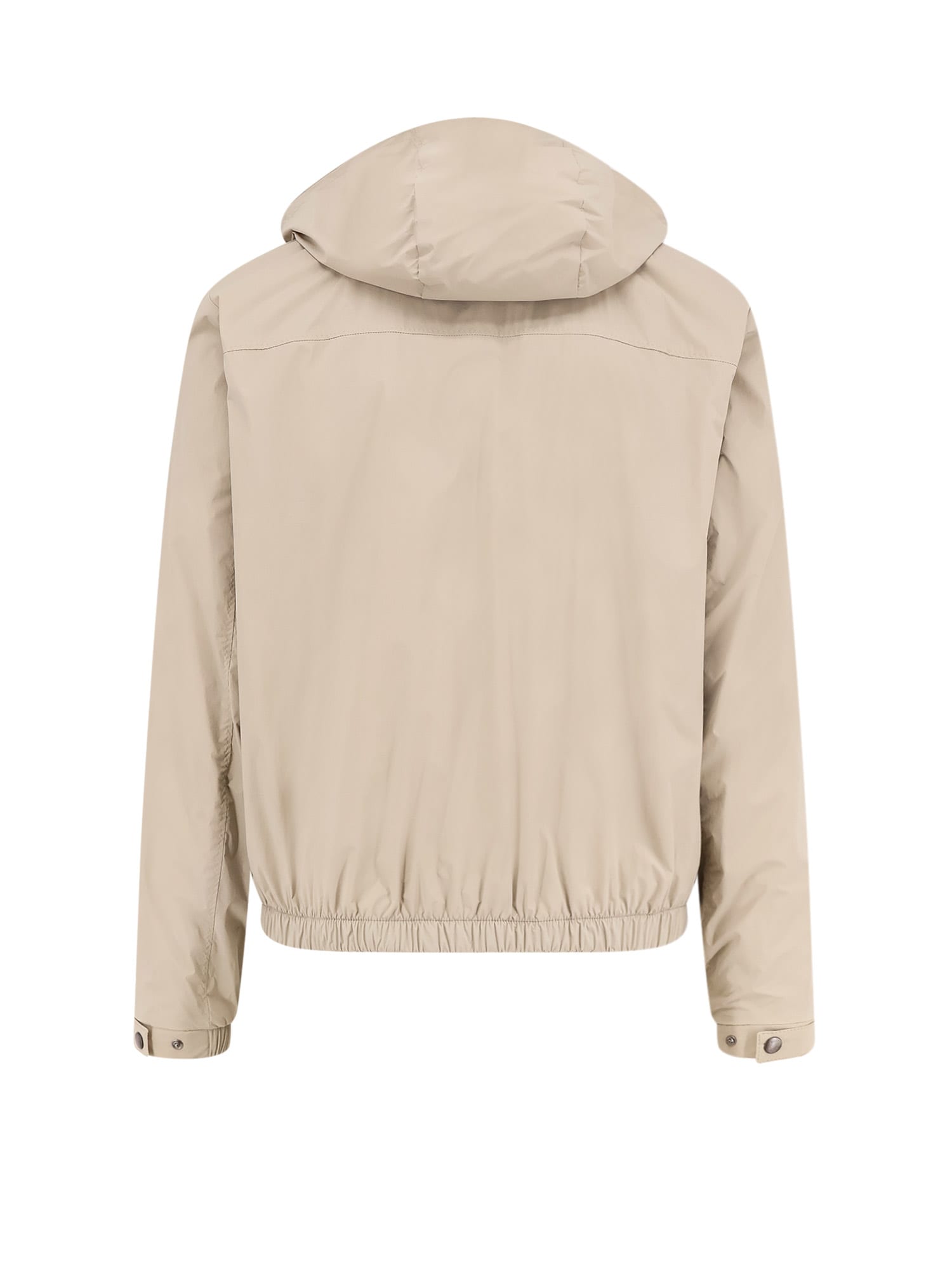 Hugo Boss Nylon Jacket With Hood And Pockets In Multi