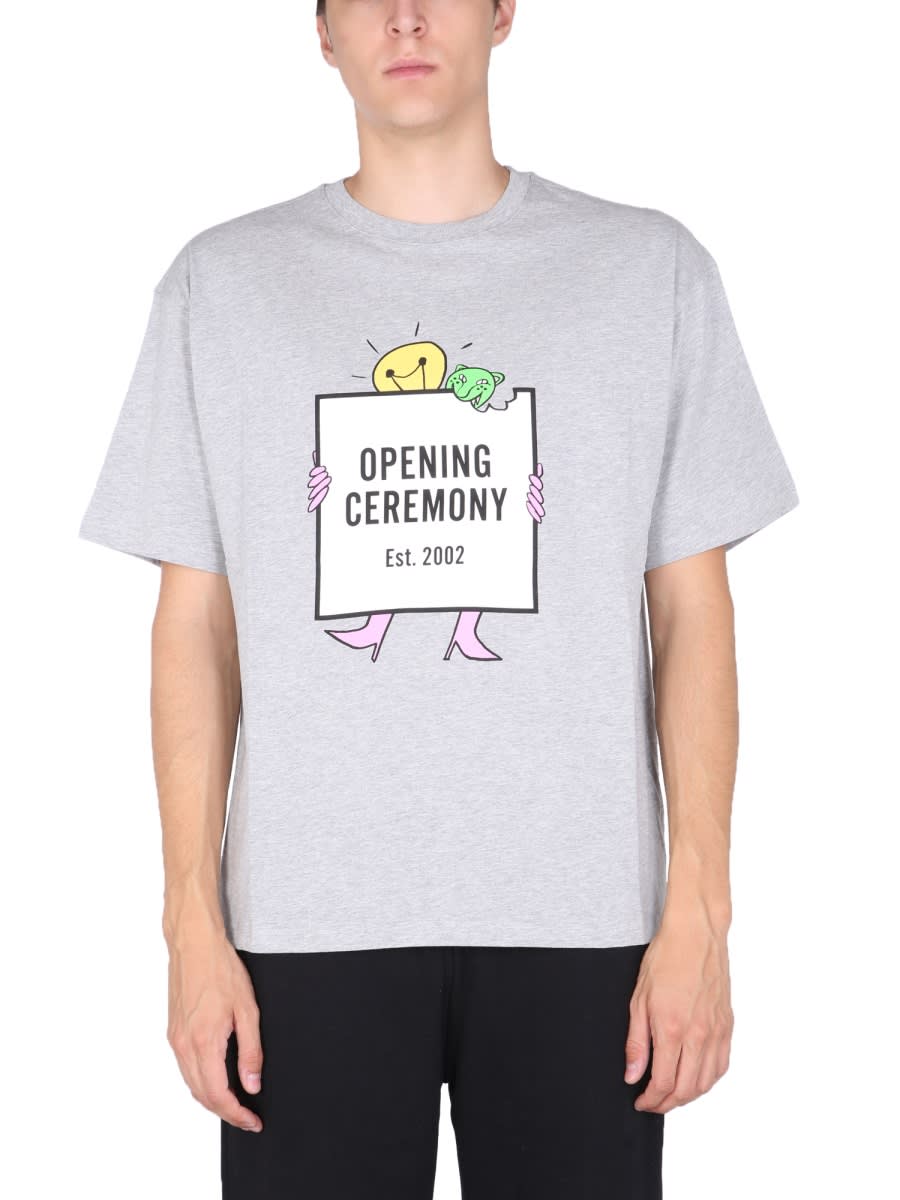 Shop Opening Ceremony Light Bulb T-shirt In Grey