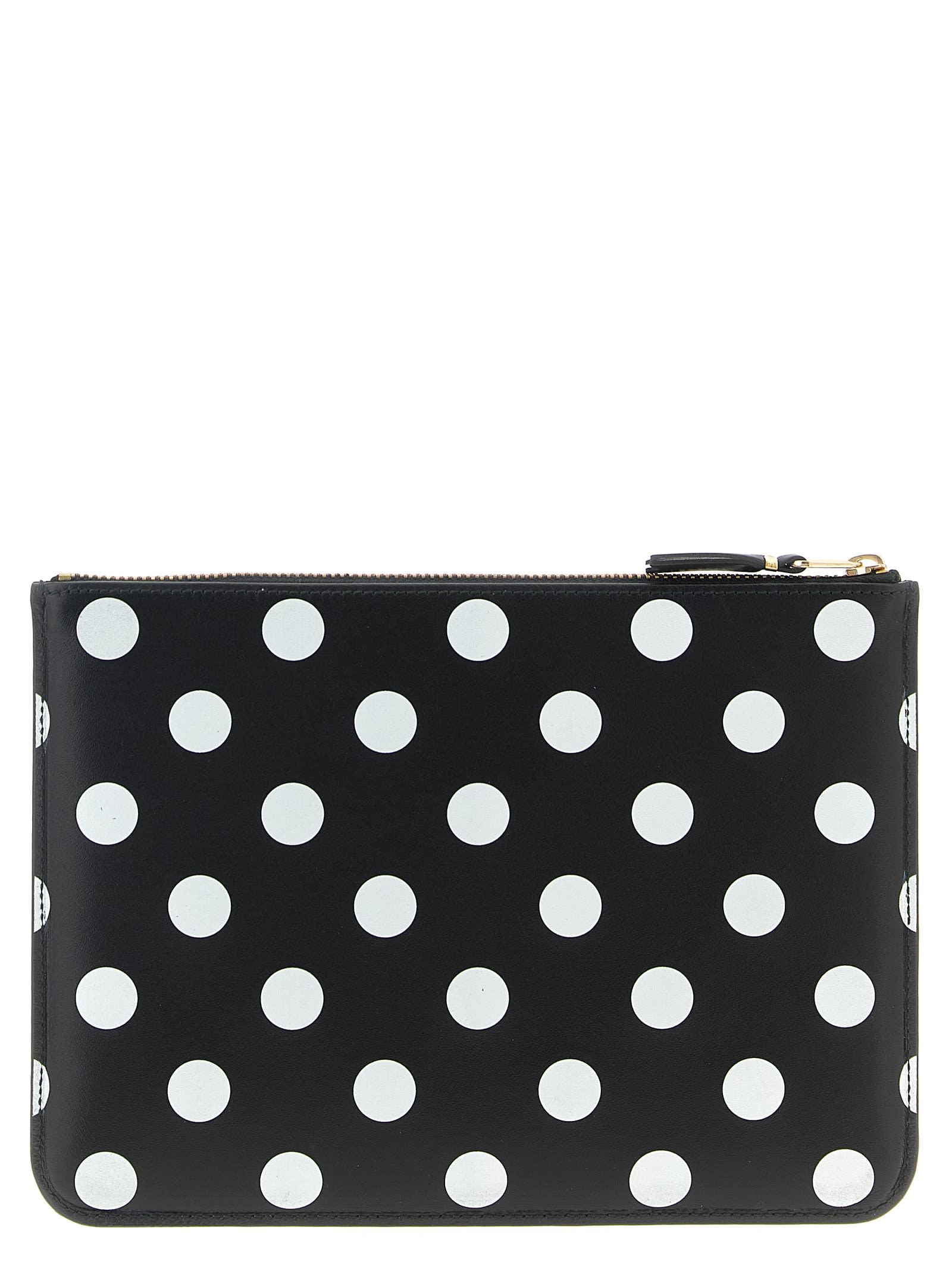 Comme Des Garçons Polka Dots Printed Wallet In Multi