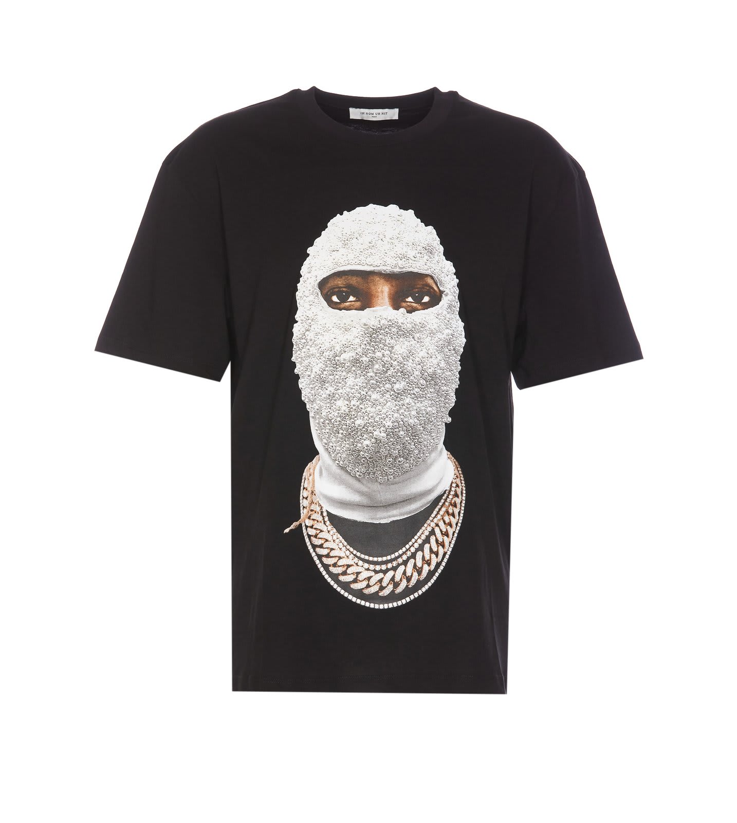 Shop Ih Nom Uh Nit Mask-printed Crewneck T-shirt In Black