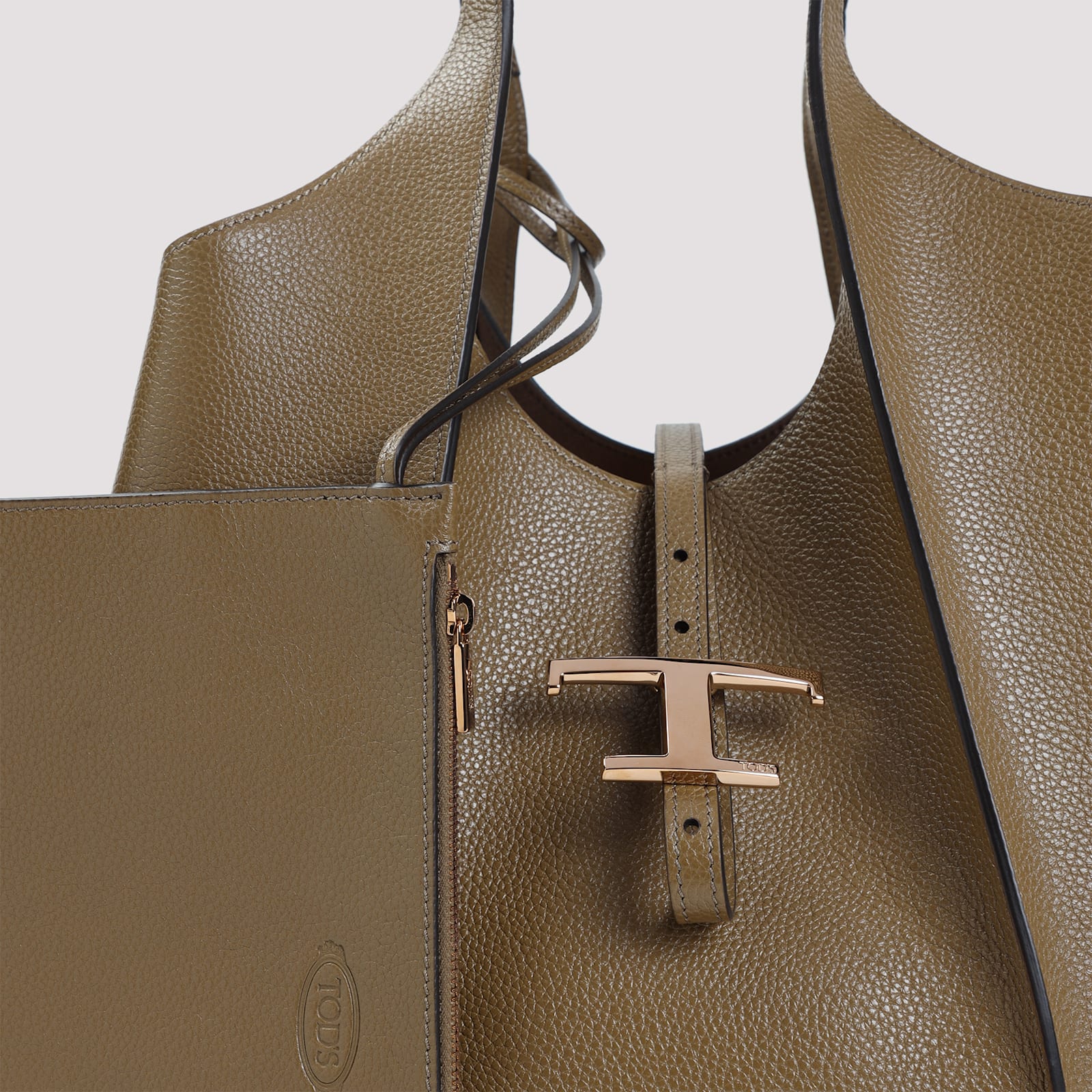 Tod's T Timeless Shoulder Bag In Brown