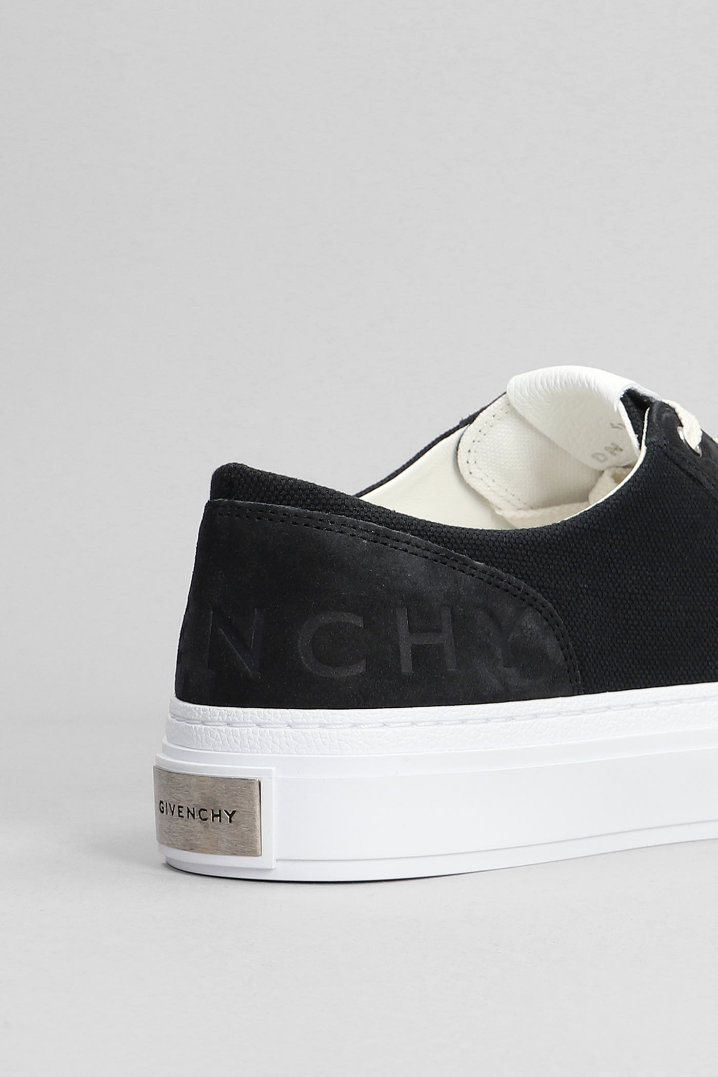 Shop Givenchy City Low Sneakers In Black Suede And Fabric