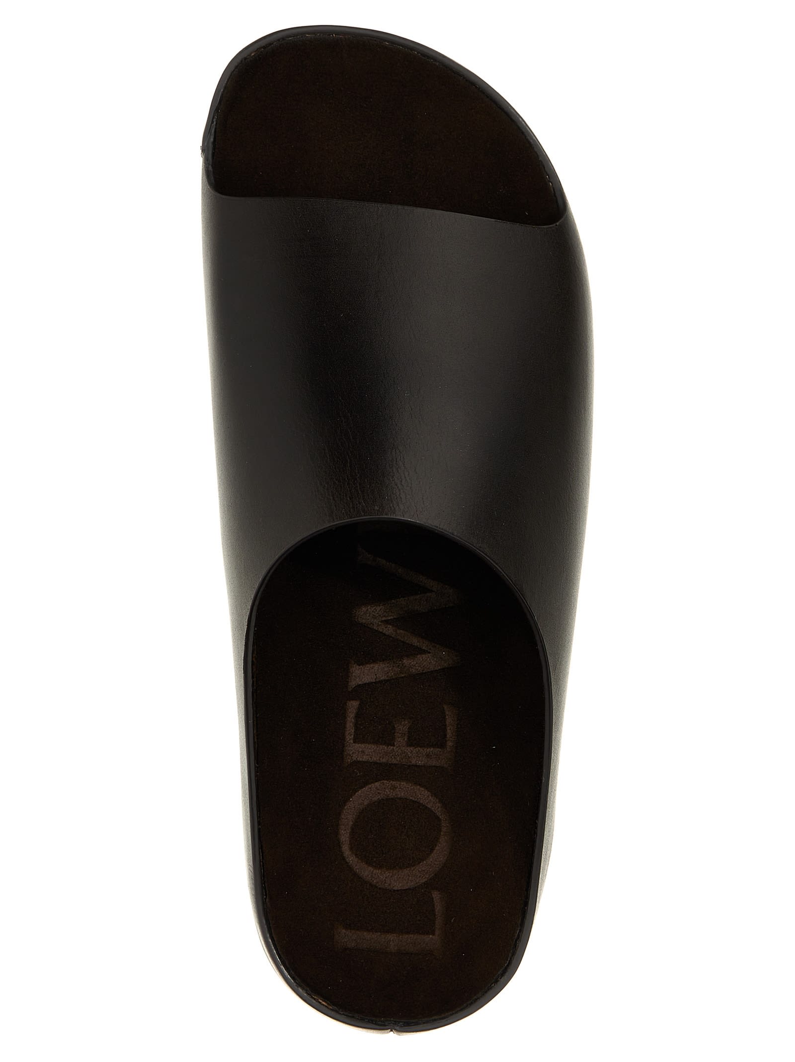 Shop Loewe Lago Sandals In Brown