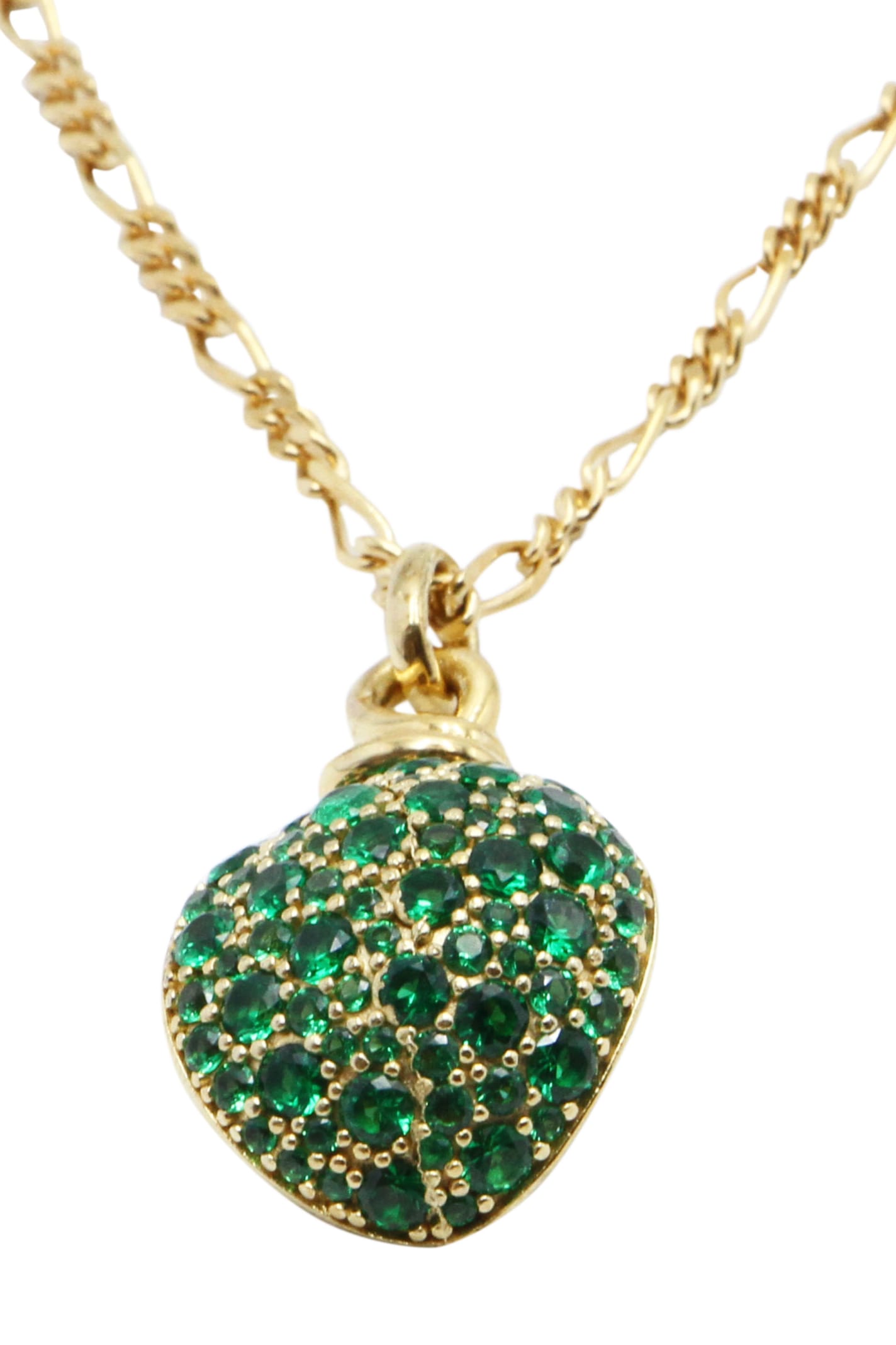 Shop Bottega Veneta Crystal Pendant Necklace In Gold