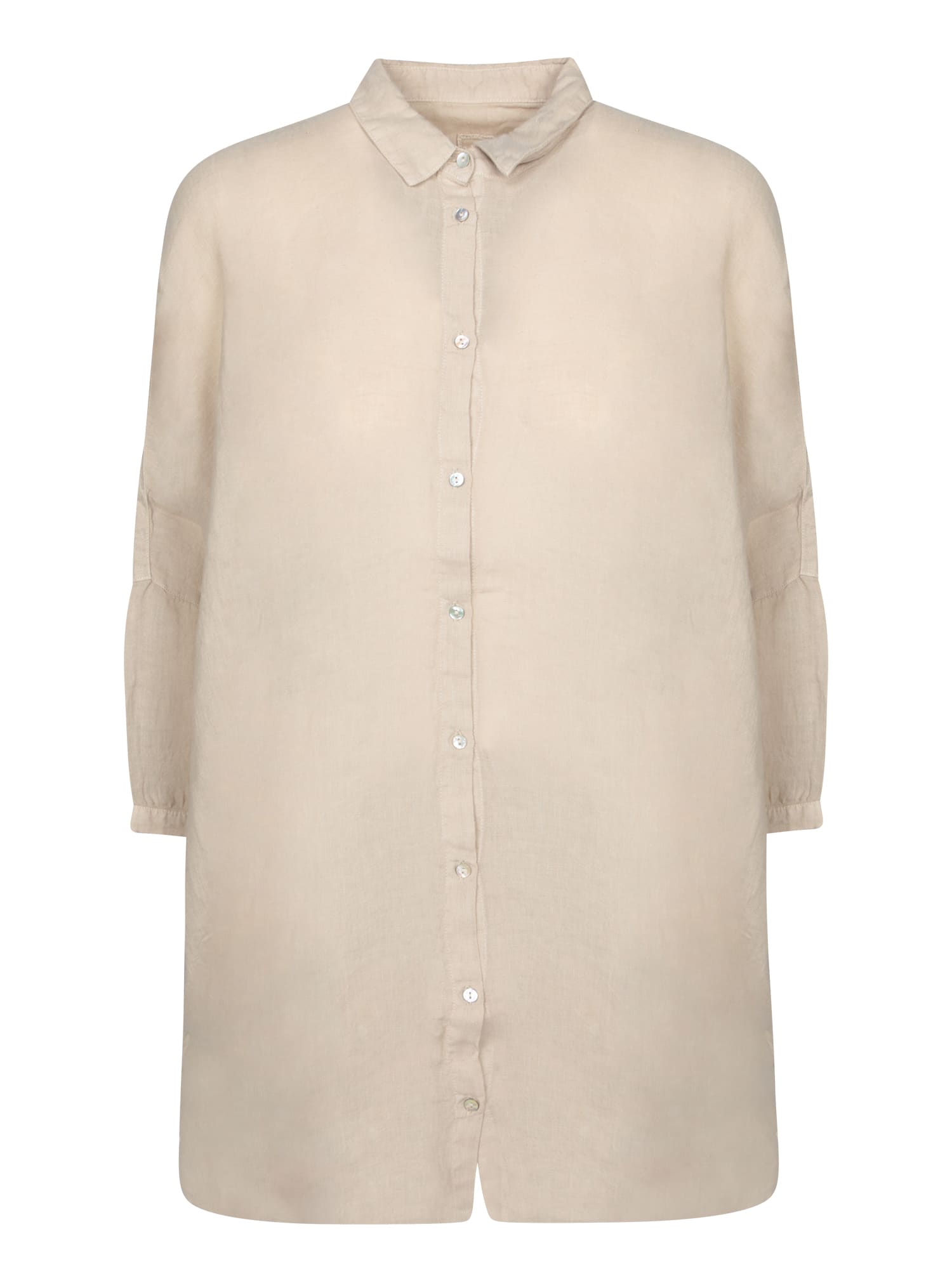 Oversized Linen Shirt In Sand