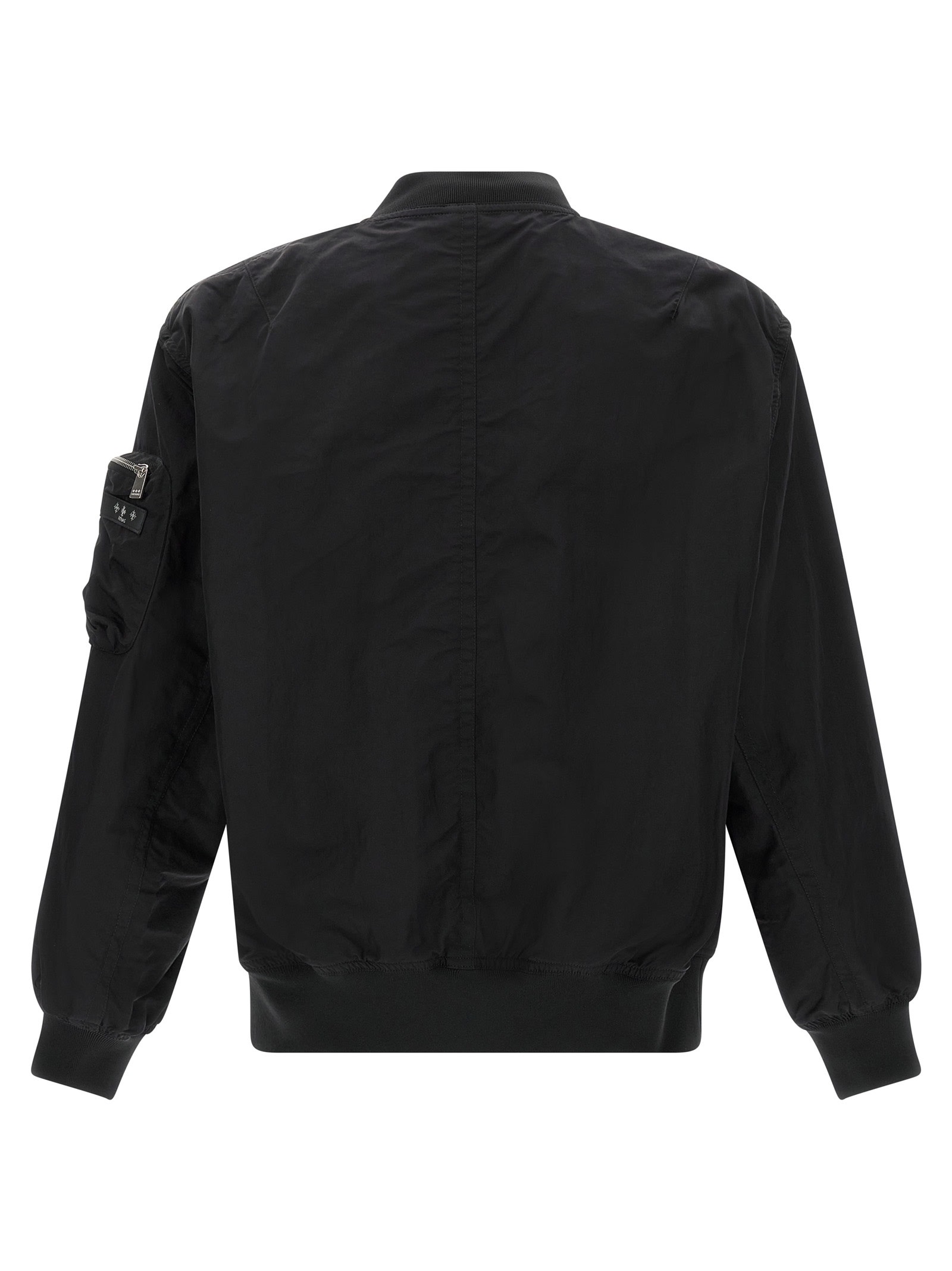 Tatras 'tomori' Flight Jacket With Ribbed Details In Black