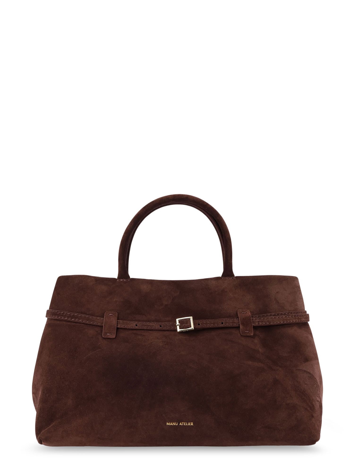 Manu Atelier Le Cambon 35 Suede Shoulder Bag