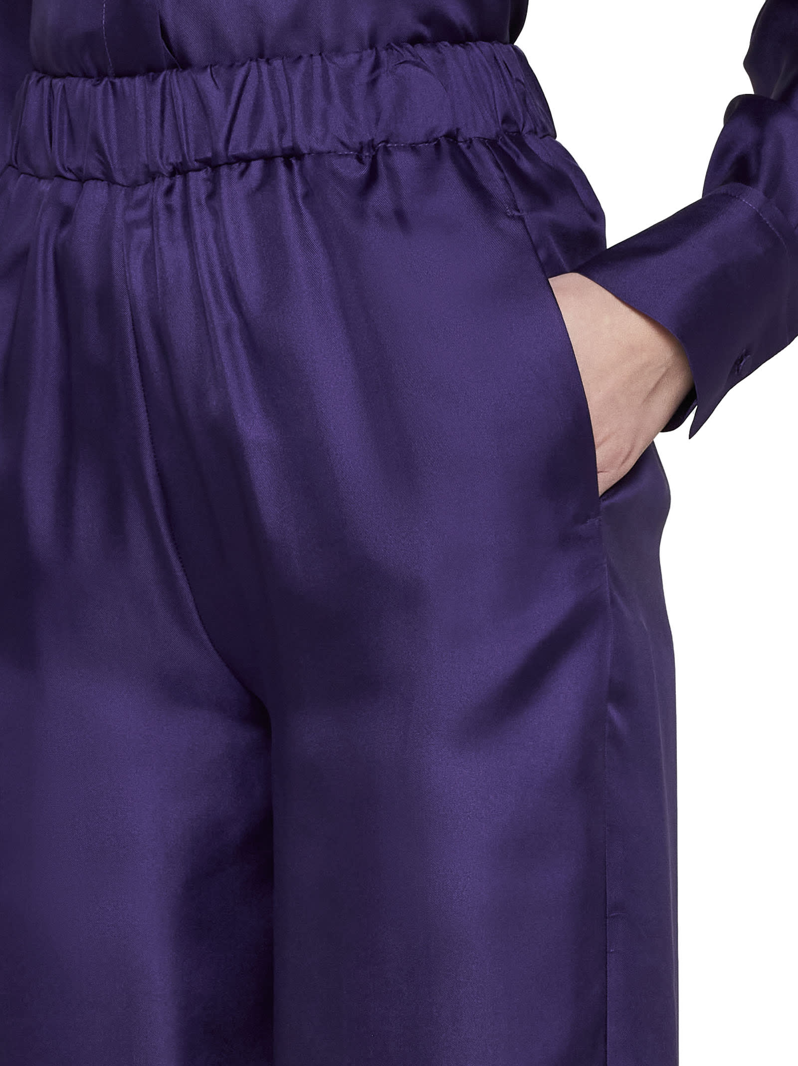 Shop Blanca Vita Pants In Purple