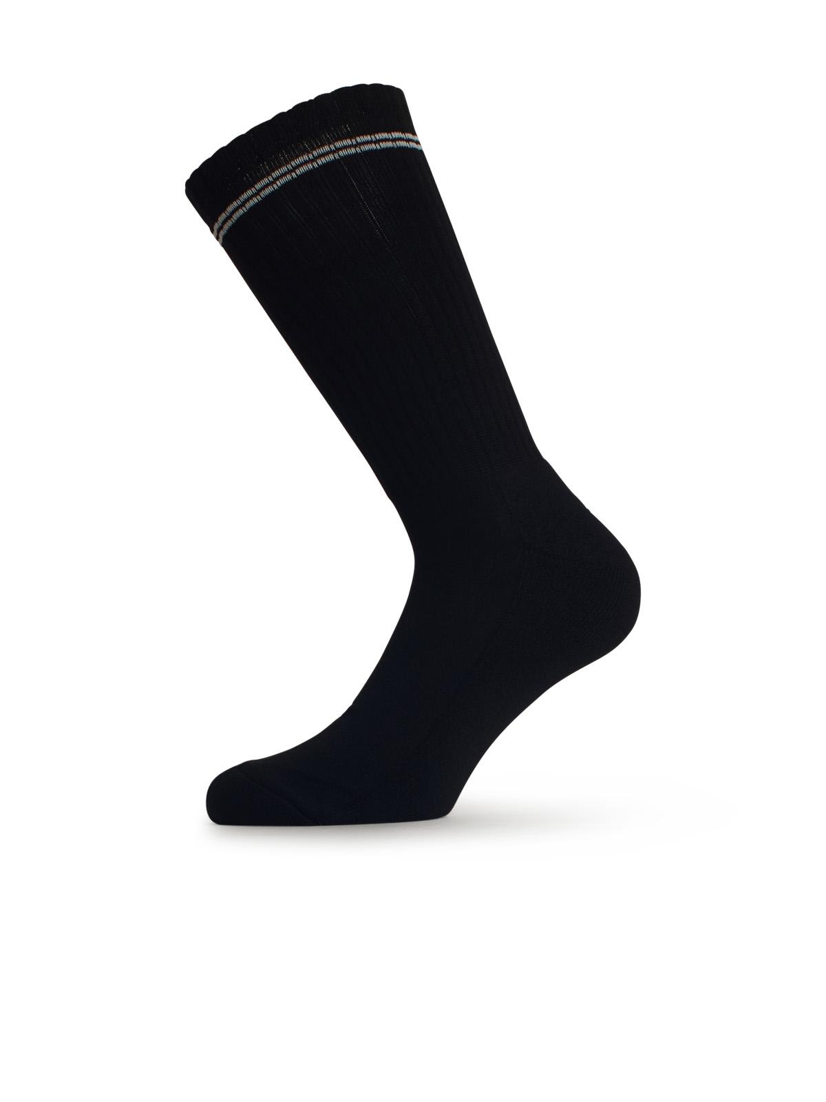Shop Barrow Cotton Blend Socks In Nero Black