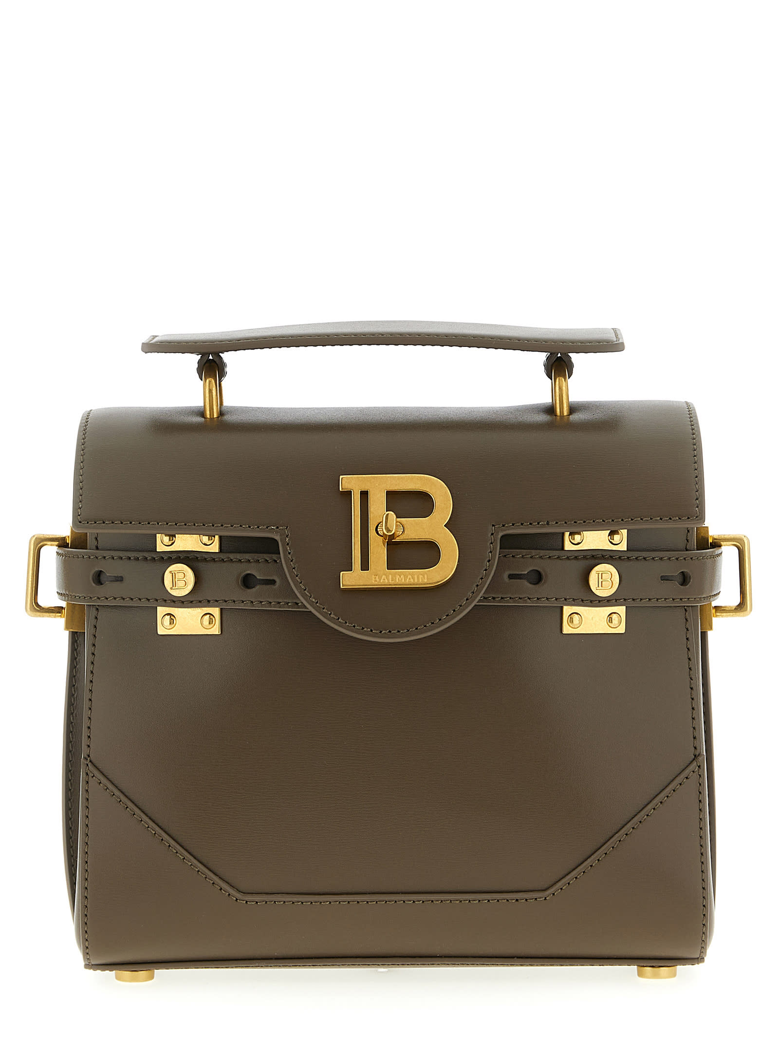 Balmain B-buzz 23 Handbag In Brown