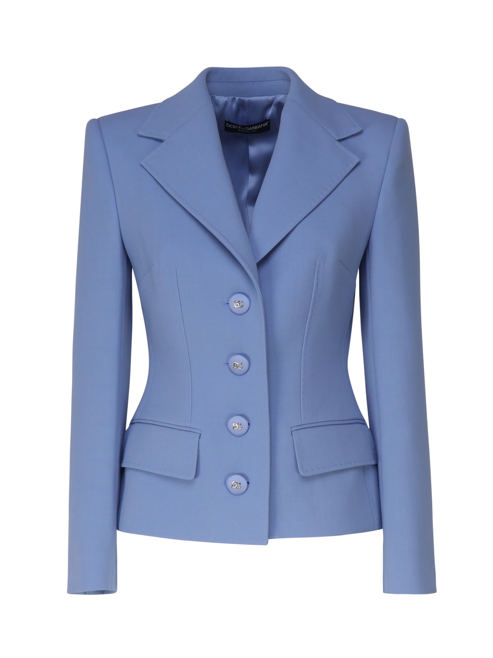 Shop Dolce & Gabbana Elegant Single-breasted Jacket In Glicine