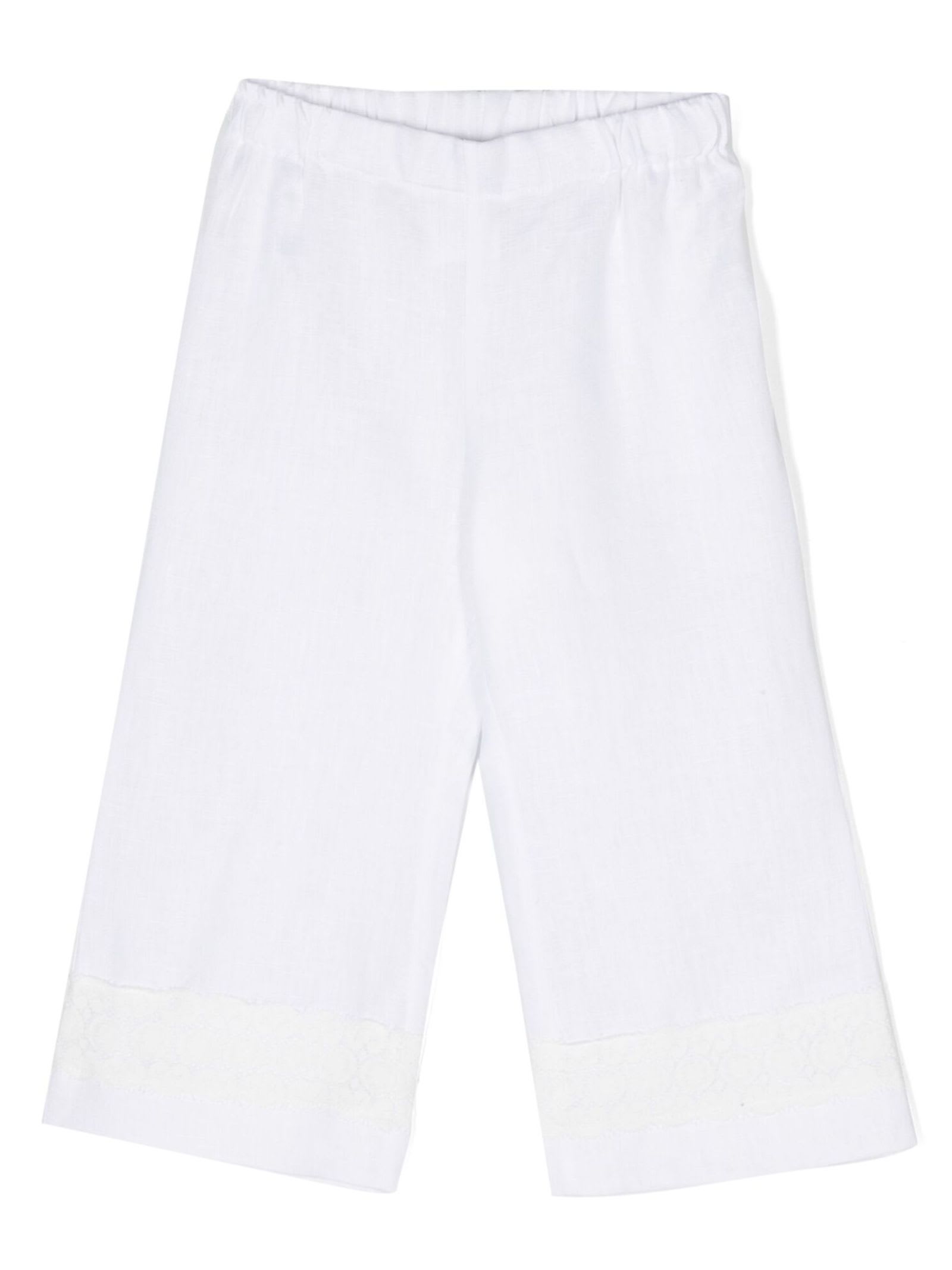 Shop La Stupenderia Trousers White