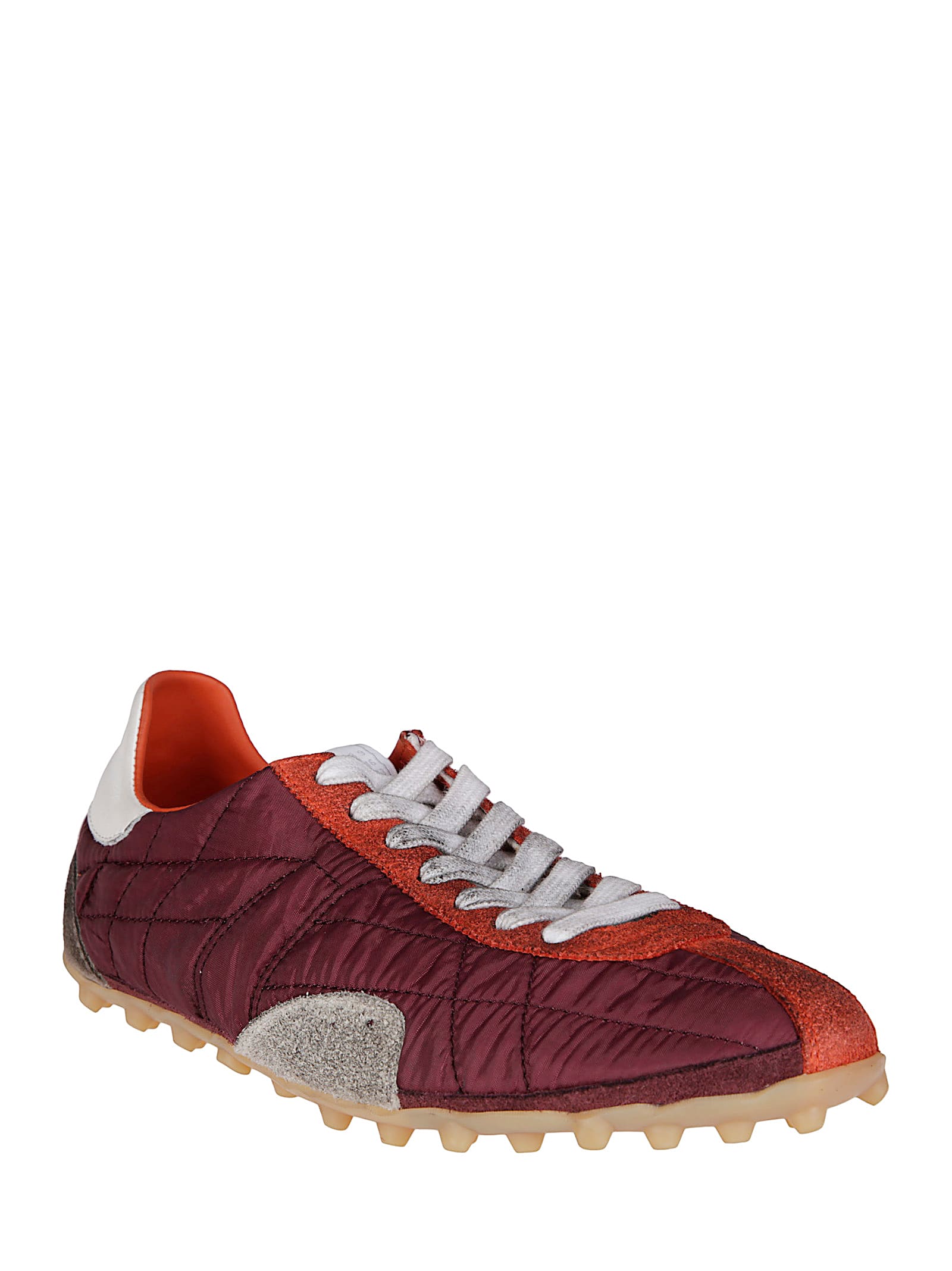 Maison Margiela Sprinters Low Top Sneakers In Burgundy