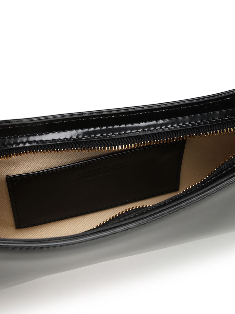 Jacquemus Versatile Shoulder Bag Adjustable Strap Smooth Finish In Black