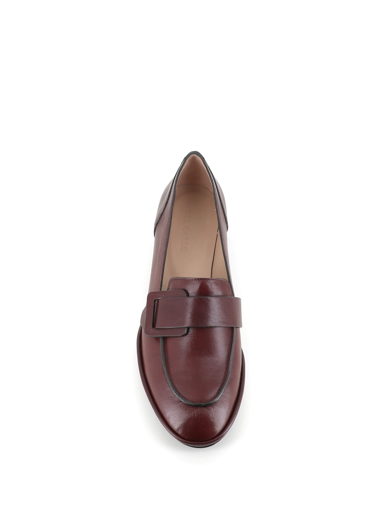 Shop Del Carlo Loafer 11805 In Bordeux