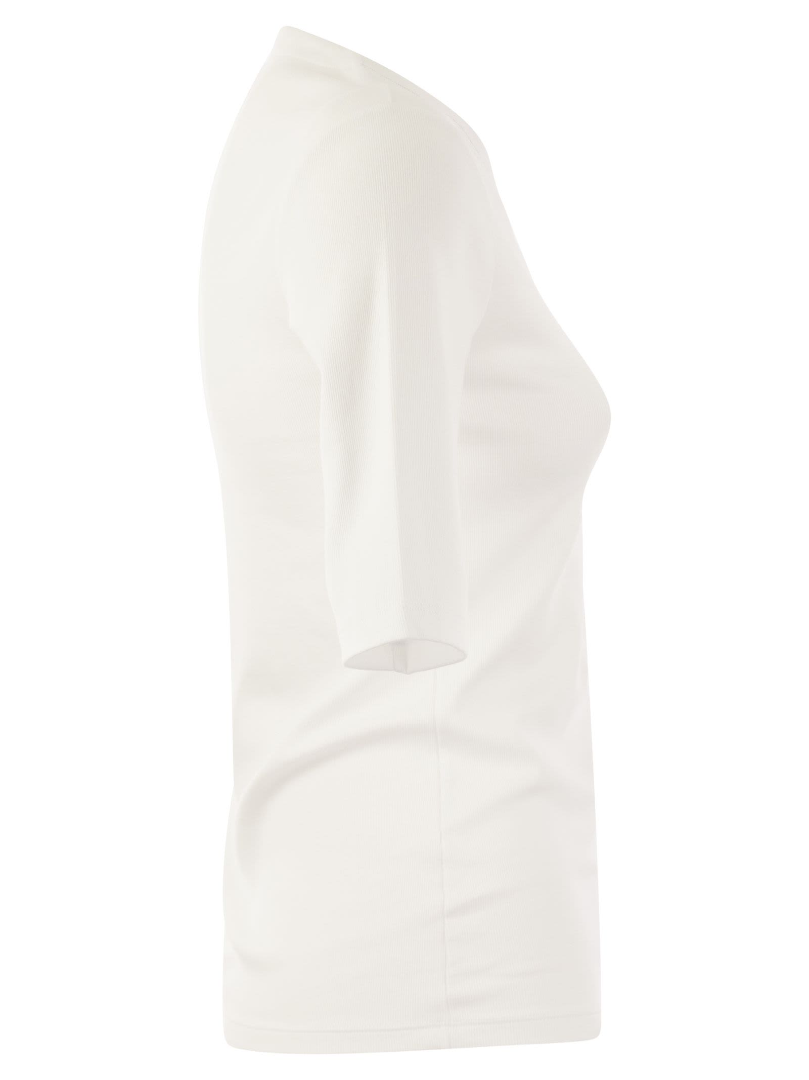Shop Peserico T-shirt Bianco In A