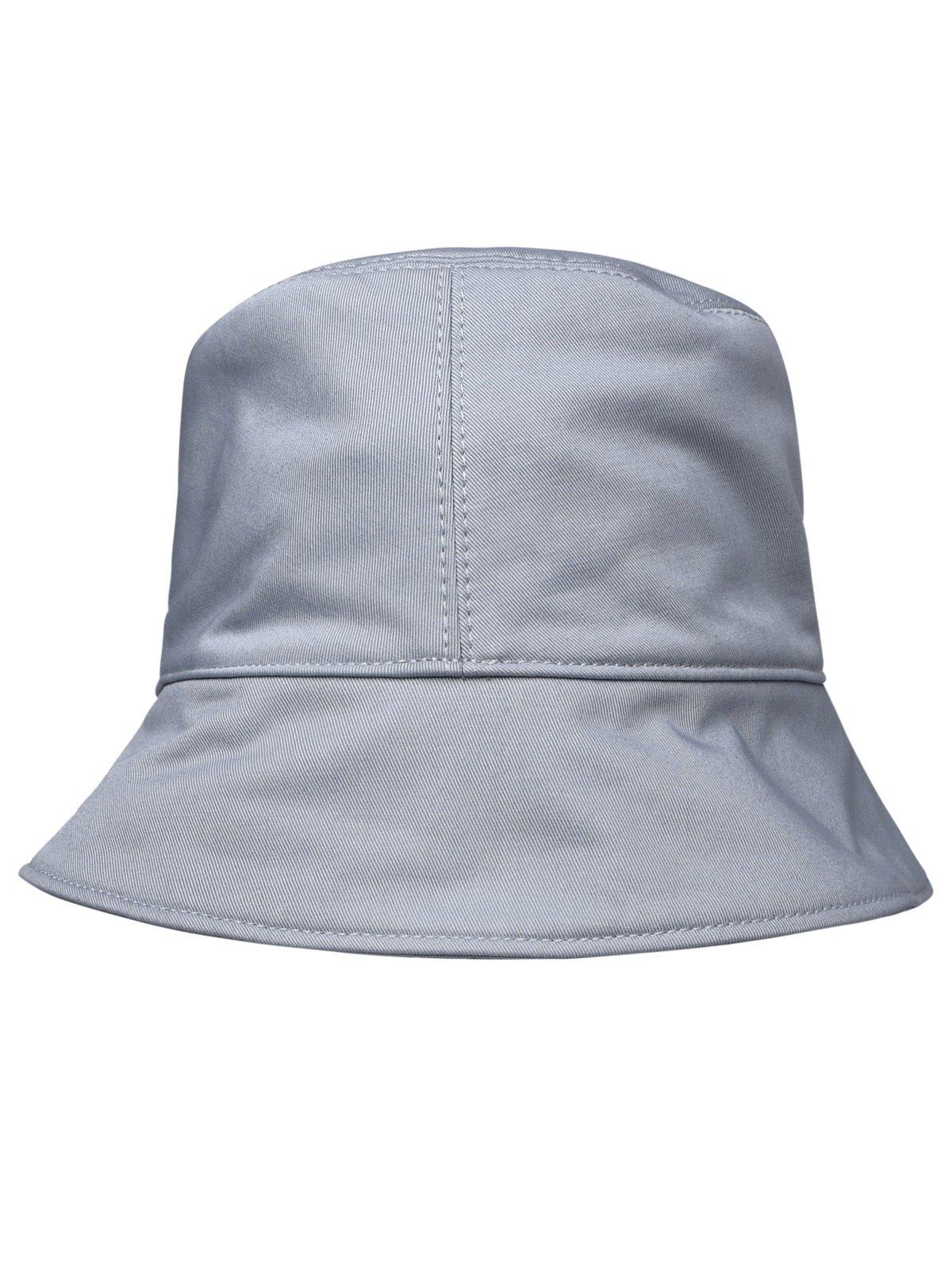 Shop Off-white Bookish Drill Logo Embroidered Bucket Hat In Artic Ice White