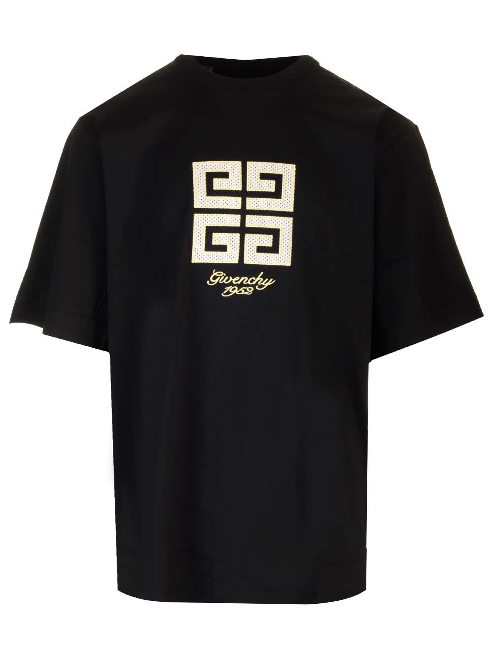 Shop Givenchy 4g Cotton T-shirt In Nero