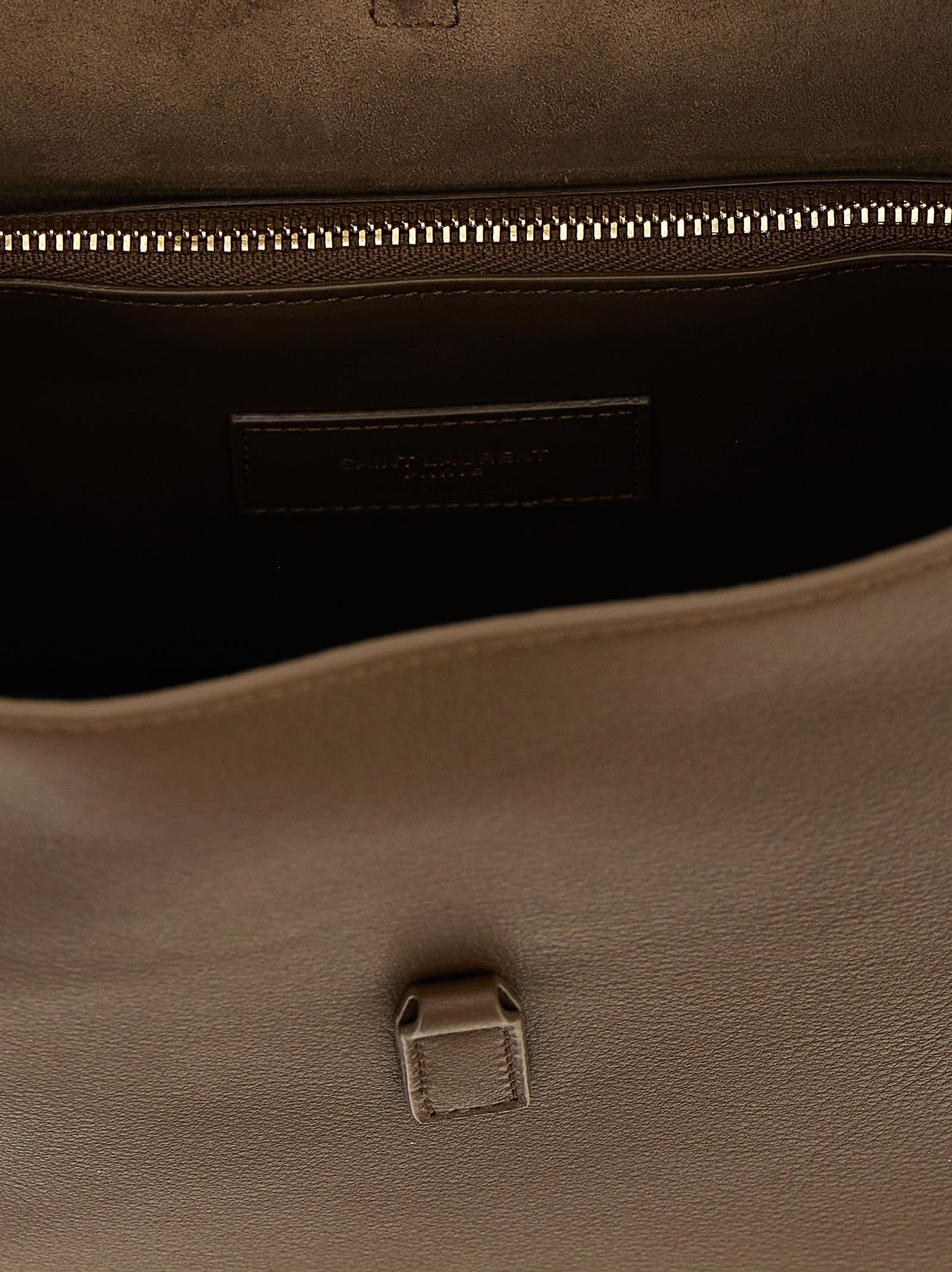 Saint Laurent Le 5 À 7 Shoulder Bags Brown In Brown