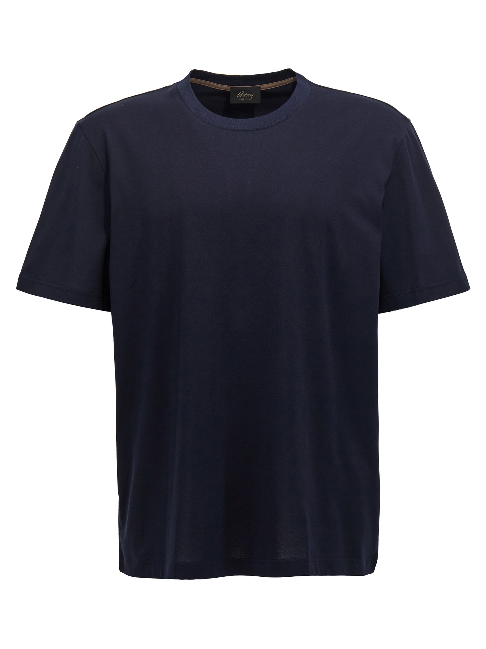 Shop Brioni Basic T-shirt In Blue