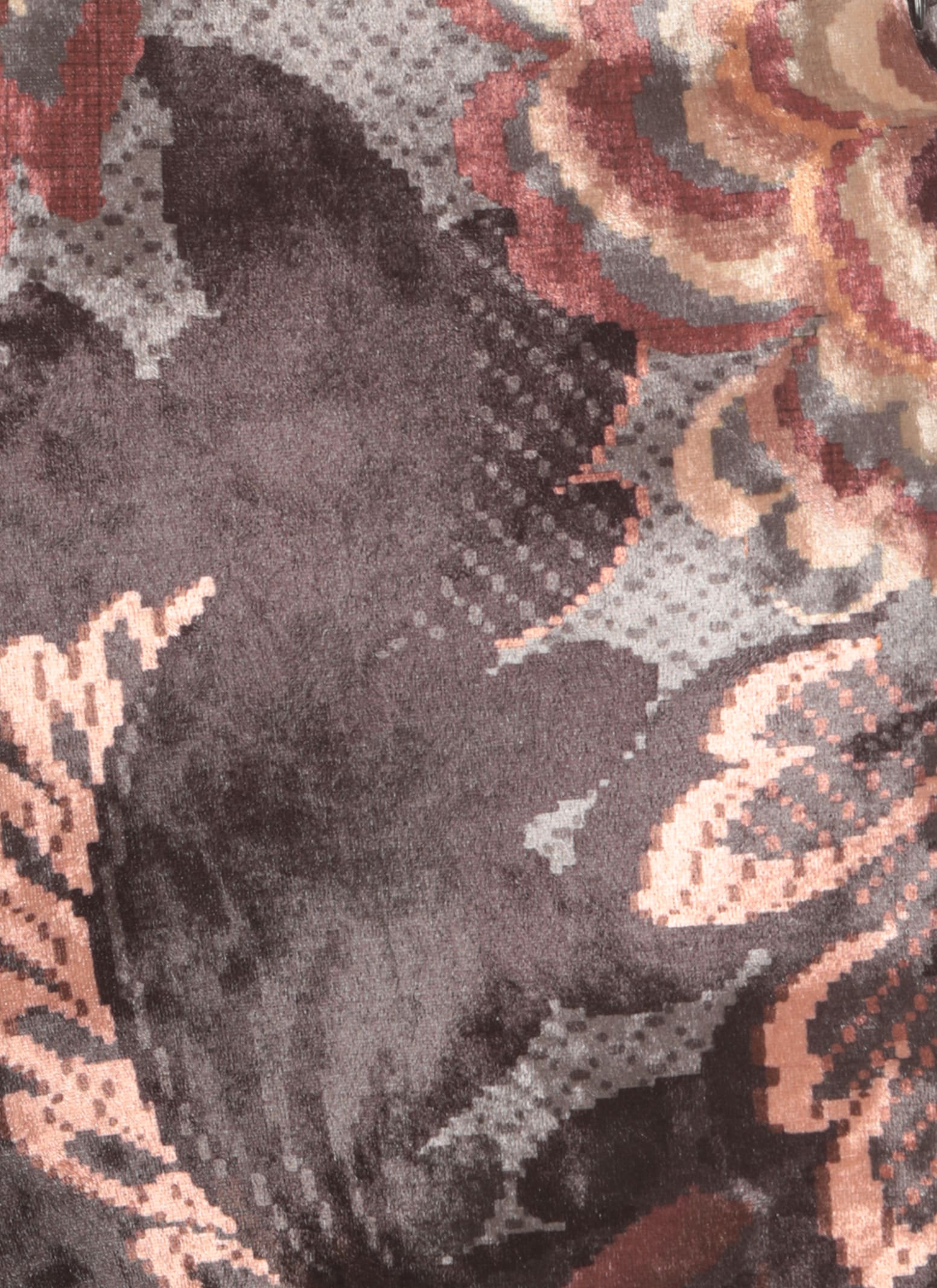 Etro Flared Leg Floral Pattern High Rise Pants In Multicolour