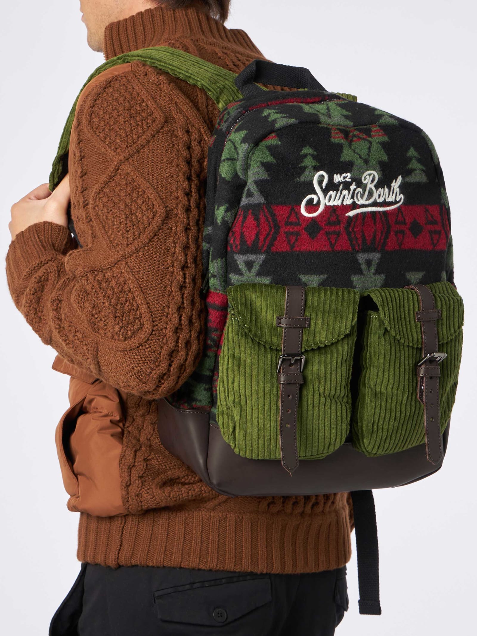 Mc2 Saint Barth Backpack With Navajo Print