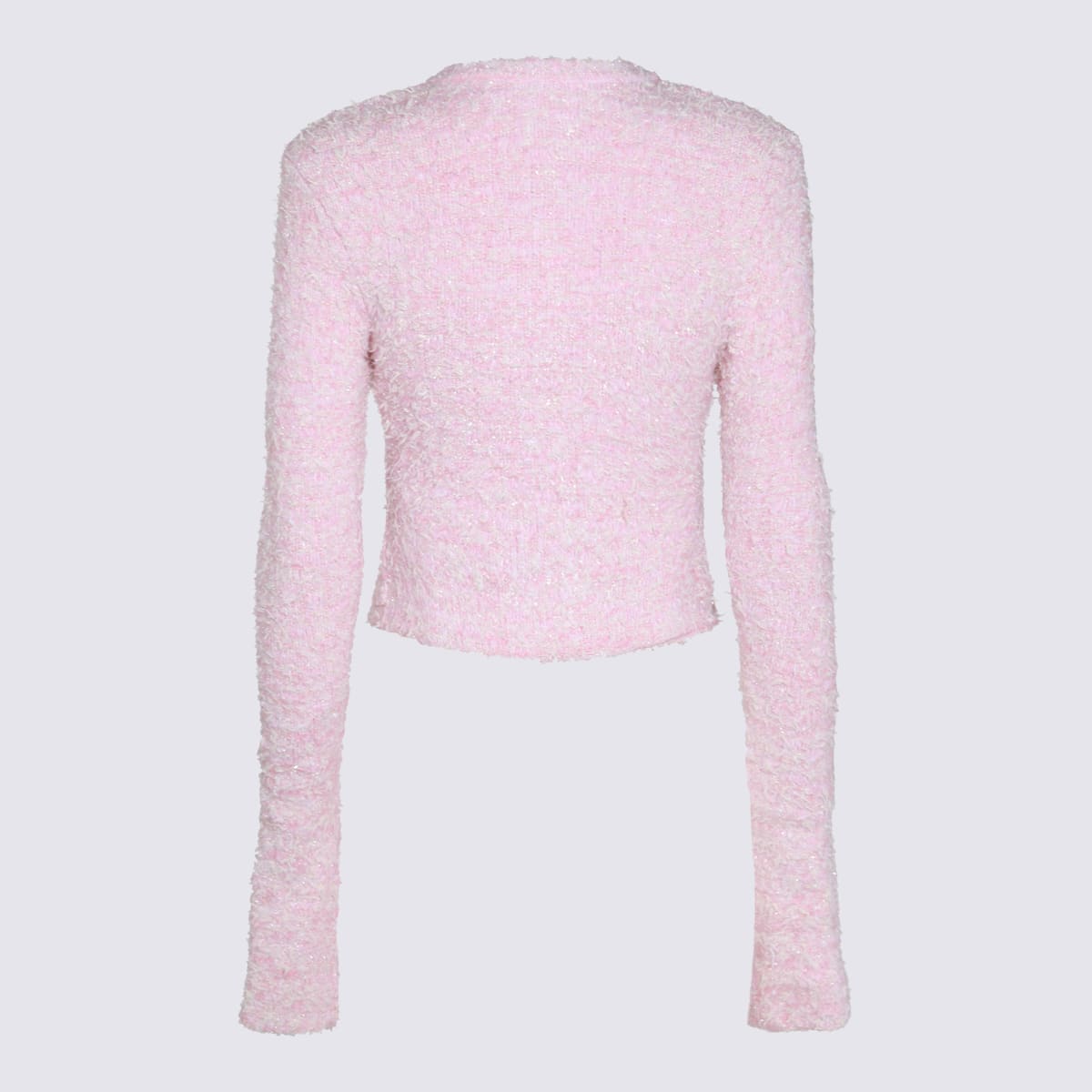 Shop Balenciaga Pink Cotton Knitwear