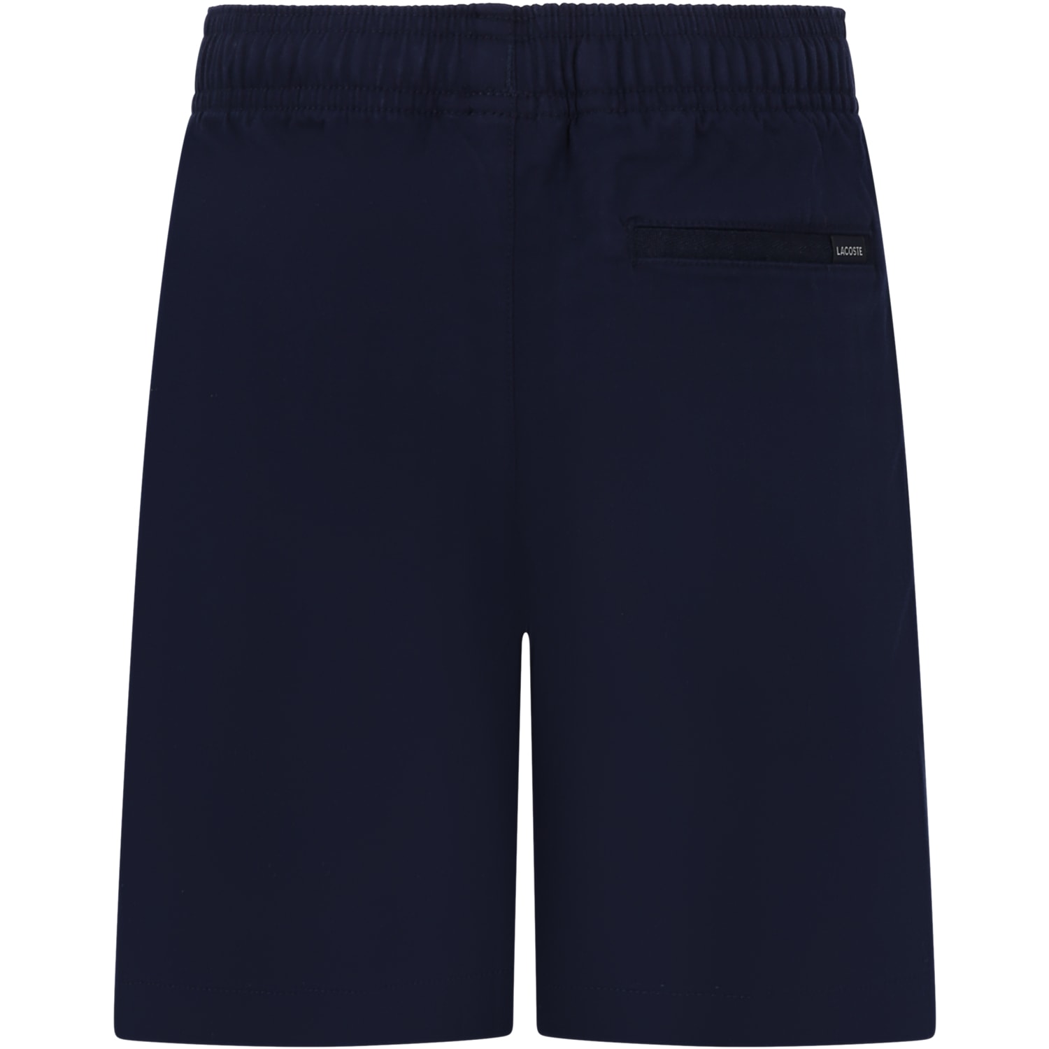 LACOSTE BLUE SHORTS FOR BOY WITH ICONIC CROCODILE 