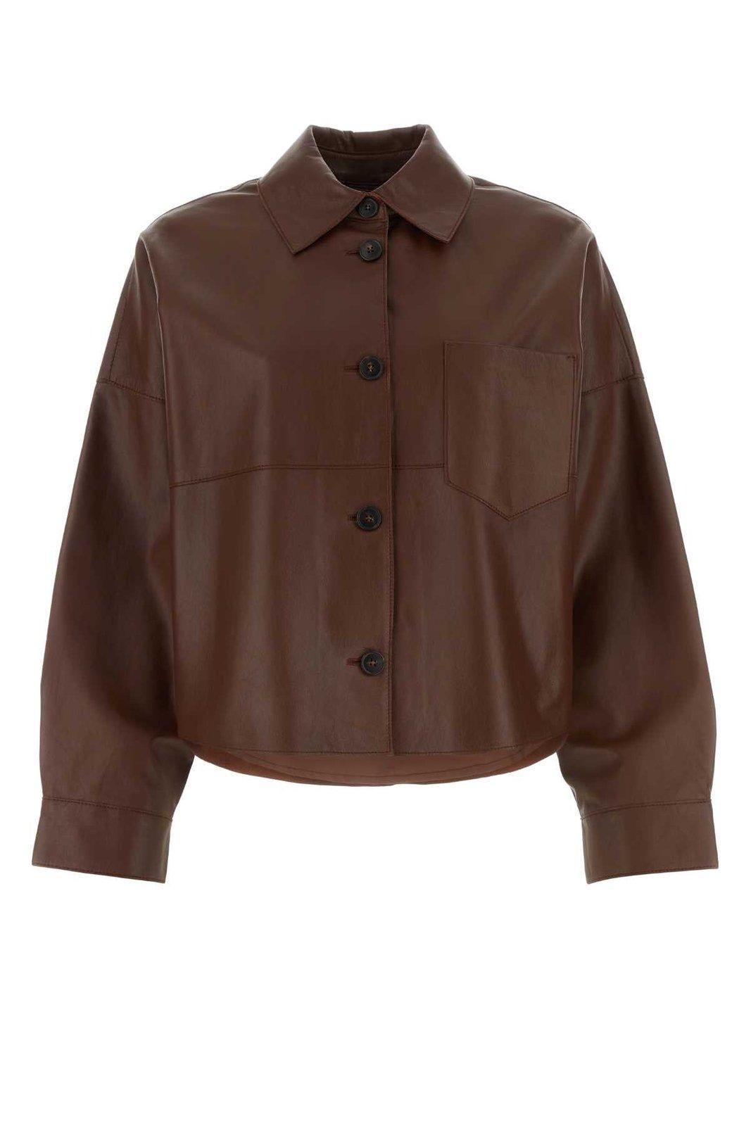 WEEKEND MAX MARA BUTTONED LONG-SLEEVED SHIRT JACKET