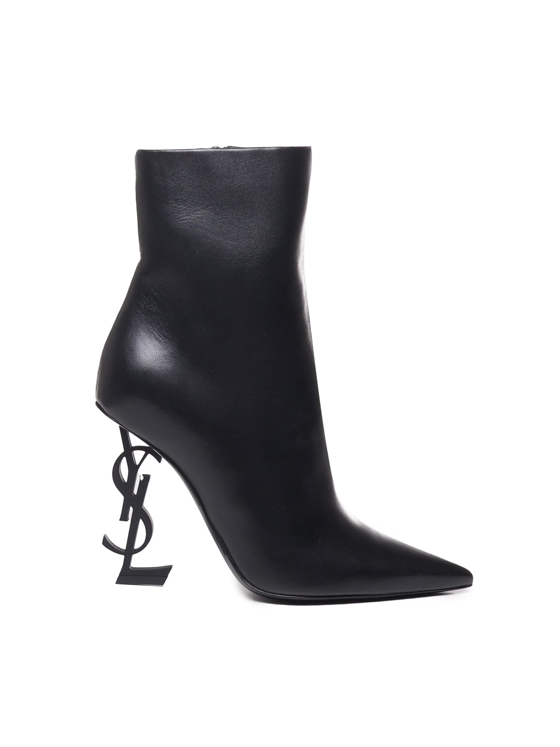 Shop Saint Laurent Opyum Ankle Boots In Calfskin In Black