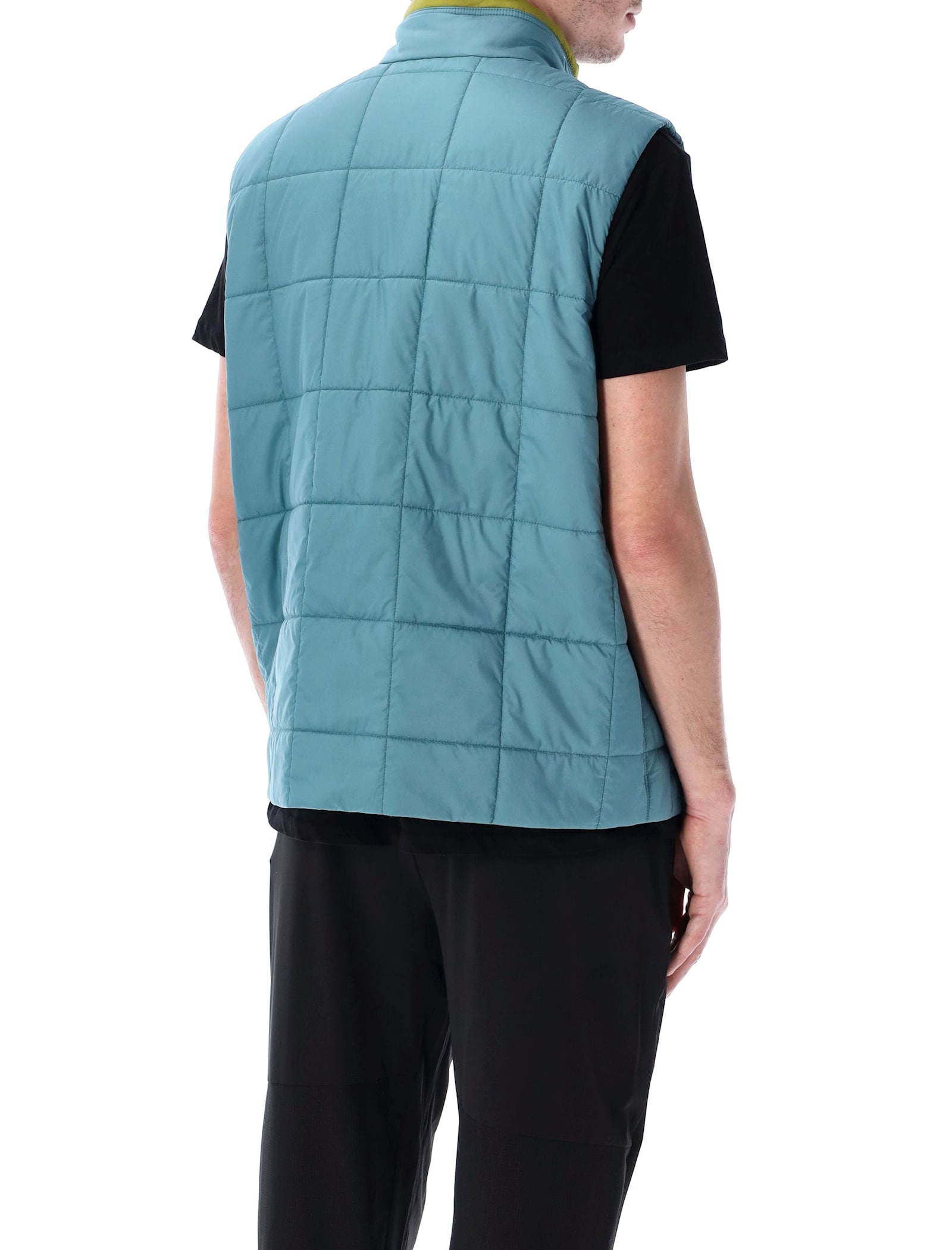Patagonia Quilted Lightweight Sleeveless Vest Pockets In Blue
