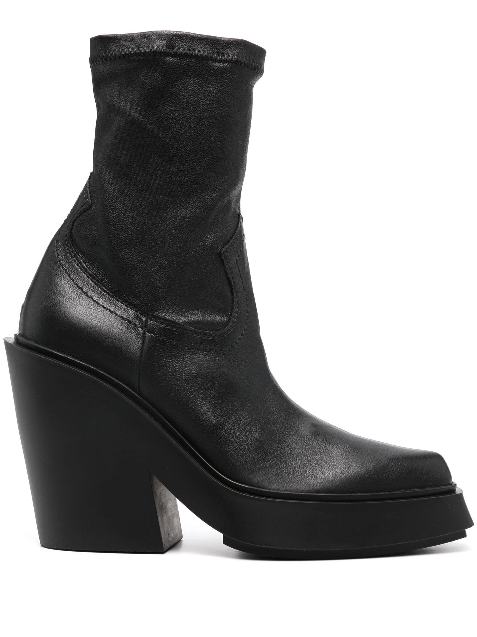 Vic Matié Black Calf Leather Boots