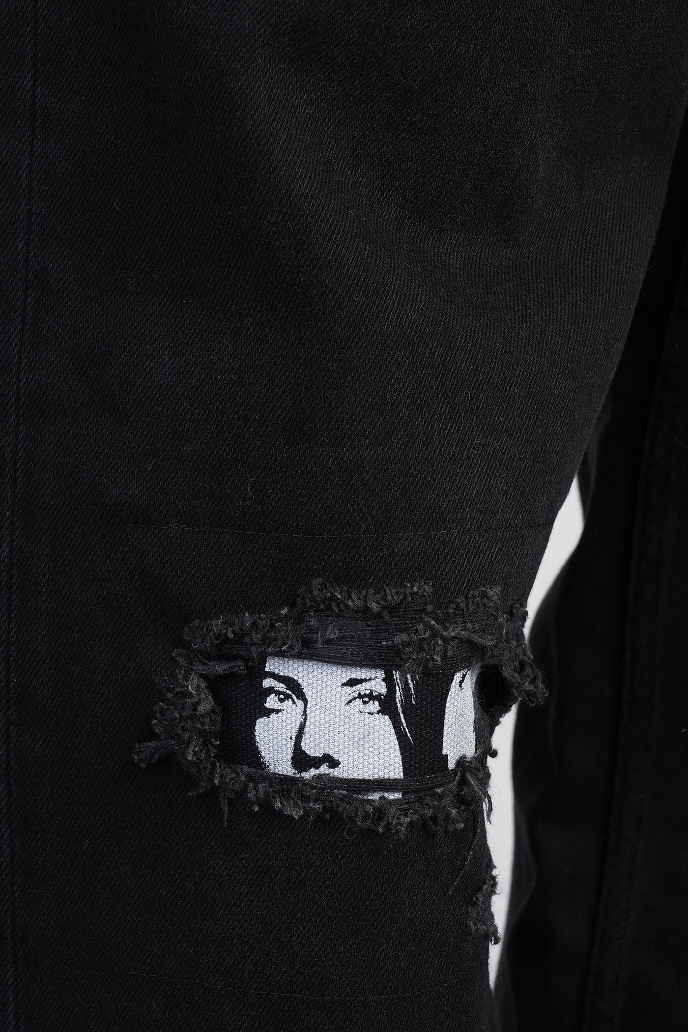 ANN DEMEULEMEESTER POLLY JEANS IN BLACK DENIM