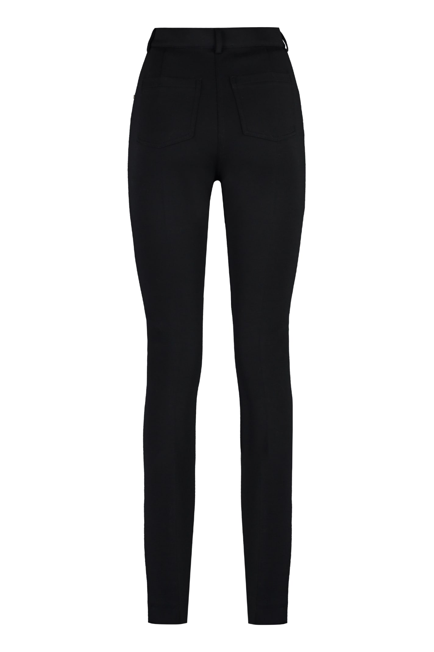 Shop Sportmax Teti Virgin Wool Trousers In Black