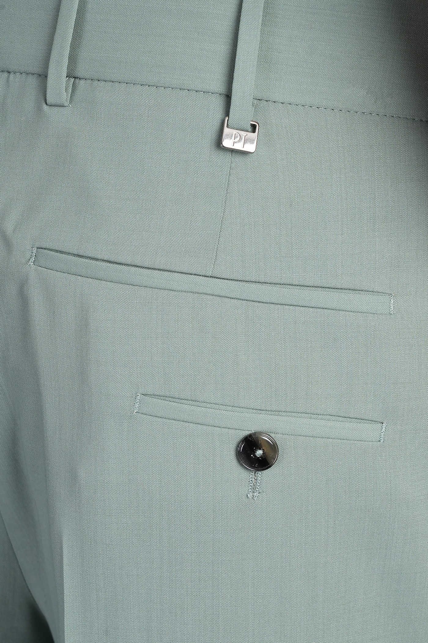 Pt Torino Zi56 Pants In Green Wool In Green